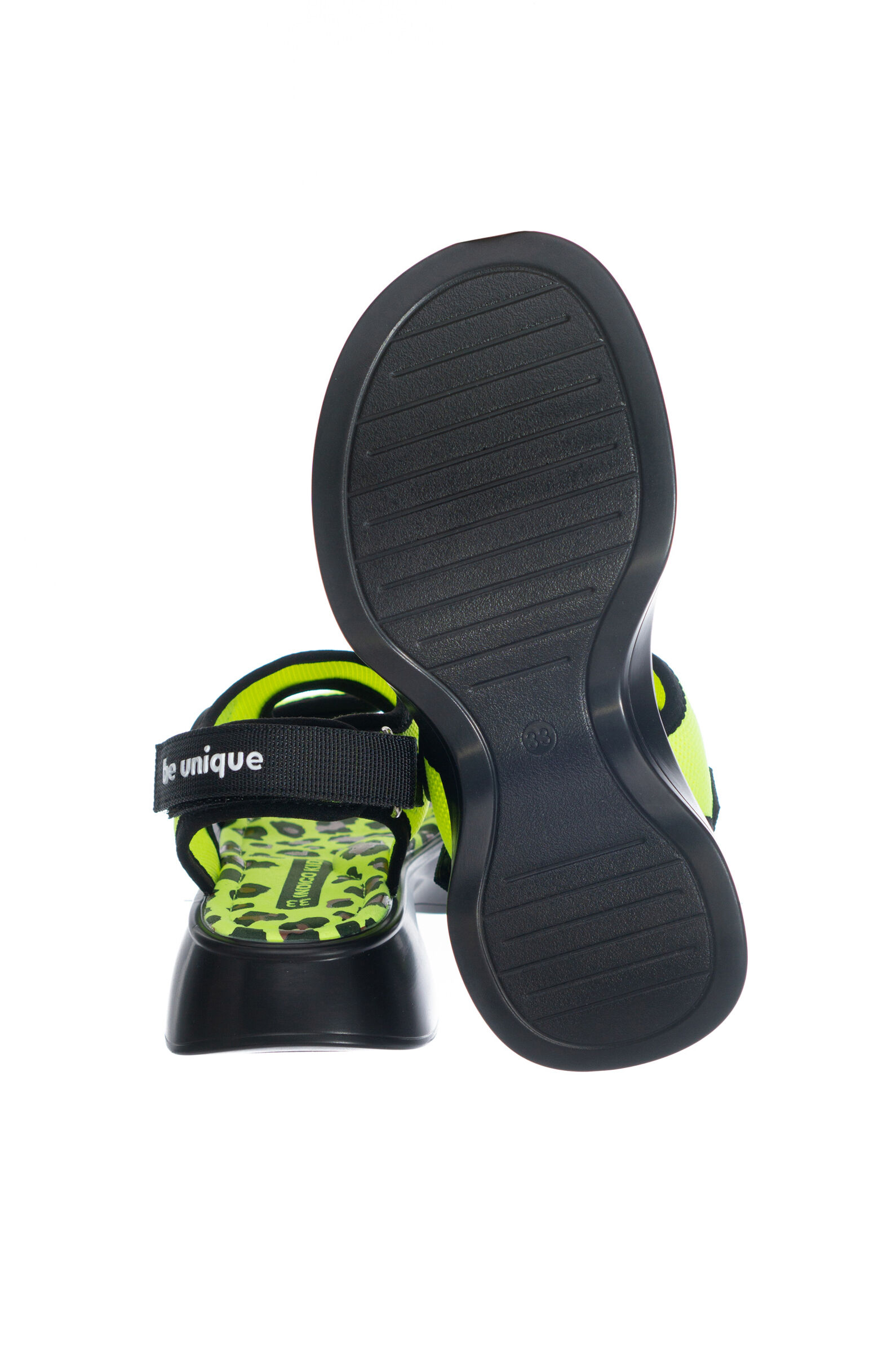 Босоножки дев. АРТ.23-540B,жел-чер,тек/тек