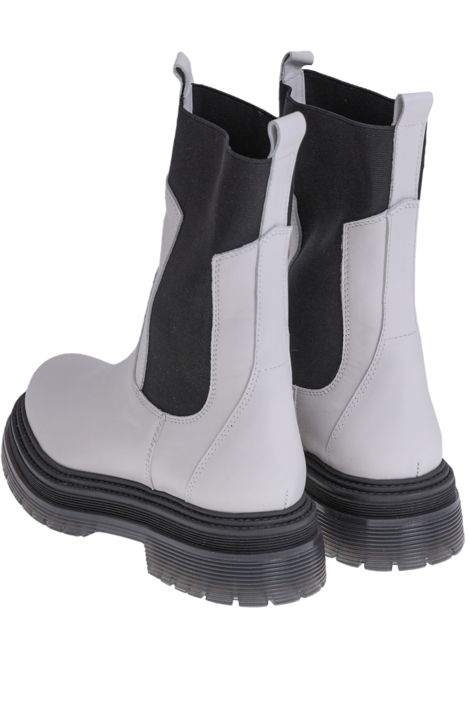 Ботинки жен. АРТ.36643,бел-чер,н.к-тек/н.м