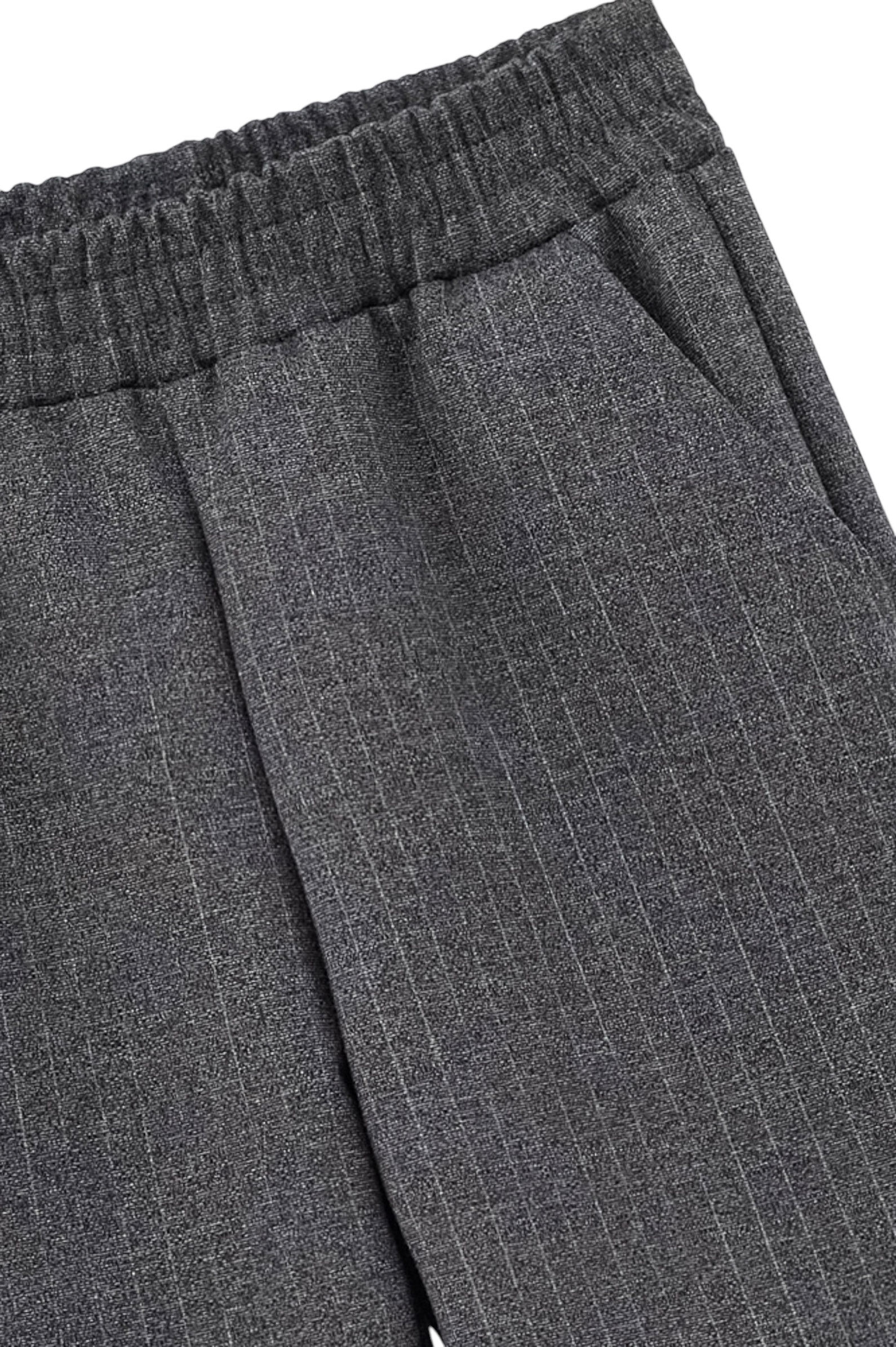 Брюки дев. АРТ.252117,сер,пэ-виск-эл