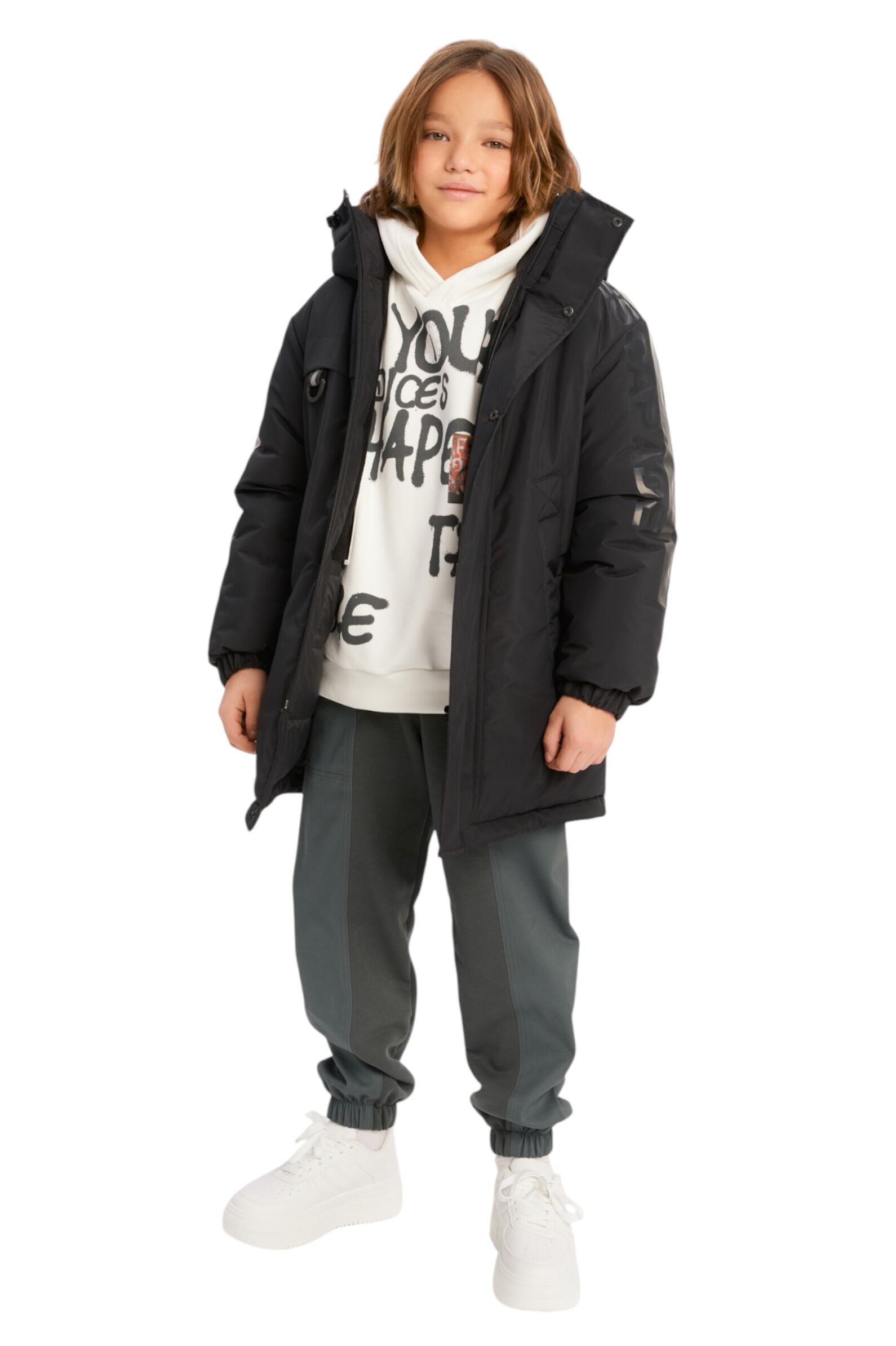 Брюки мал. АРТ.252124,сер-зел,хл-пэ-эл