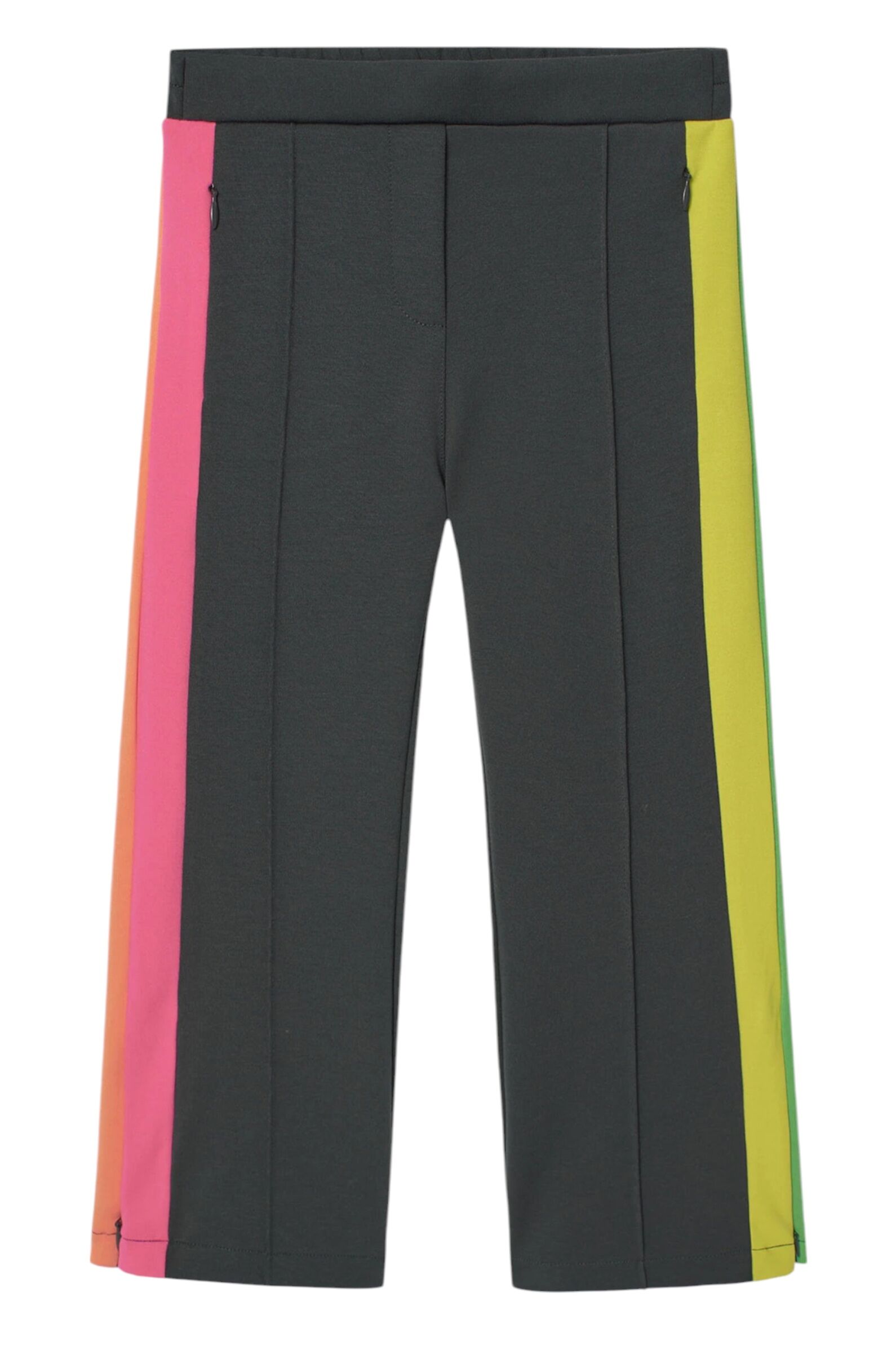 Брюки дев. АРТ.419116,сер-мул,пэ-вис-эл