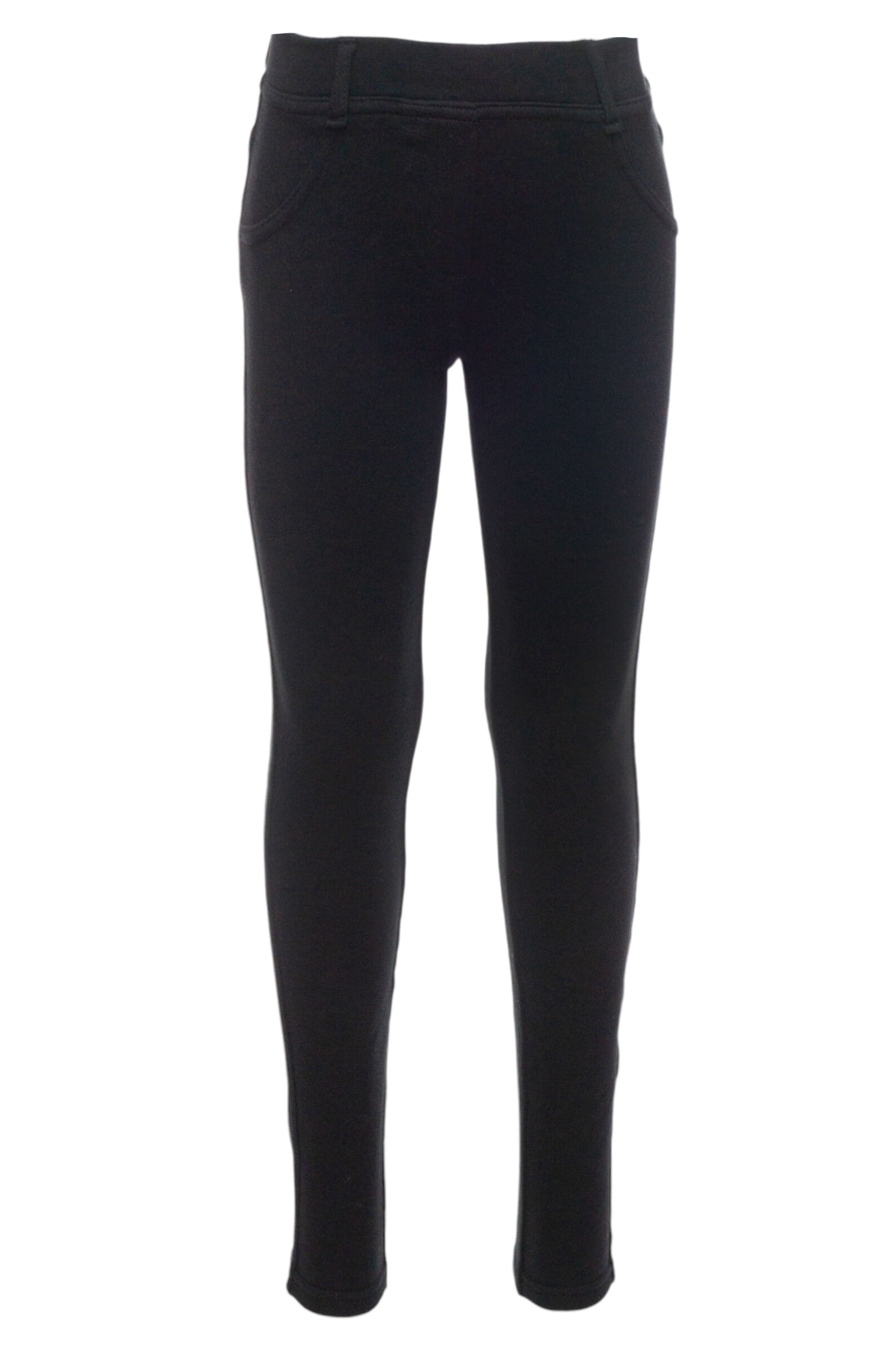 Джеггинсы дев. АРТ.490047,чер,хл-эл