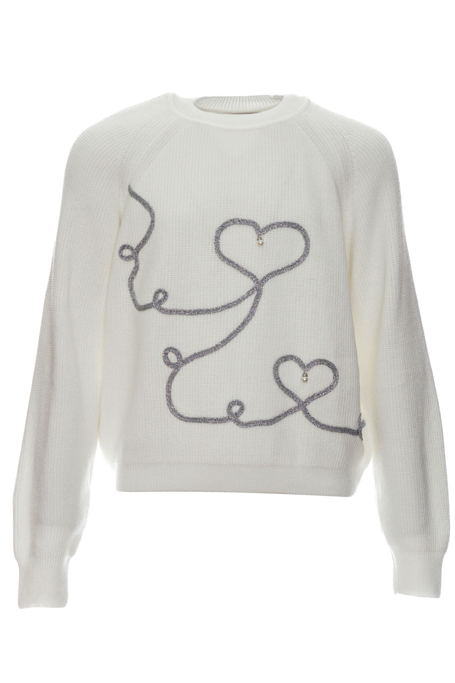 Джемпер дев. АРТ.1225,бел,шер-модал