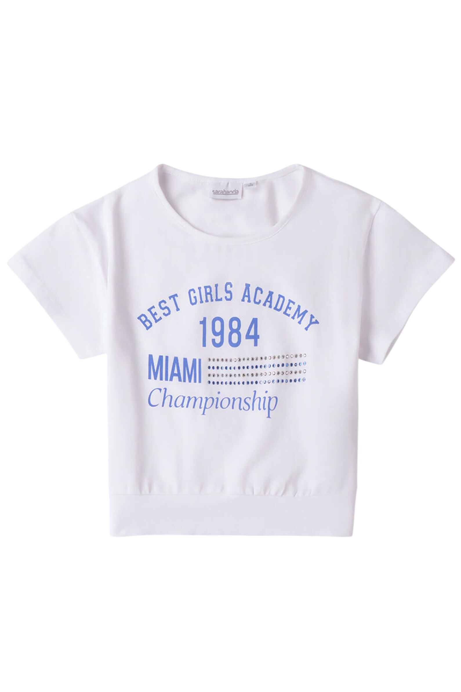 Футболка дев. АРТ.0.B441.00,бел-гол,хл-эл