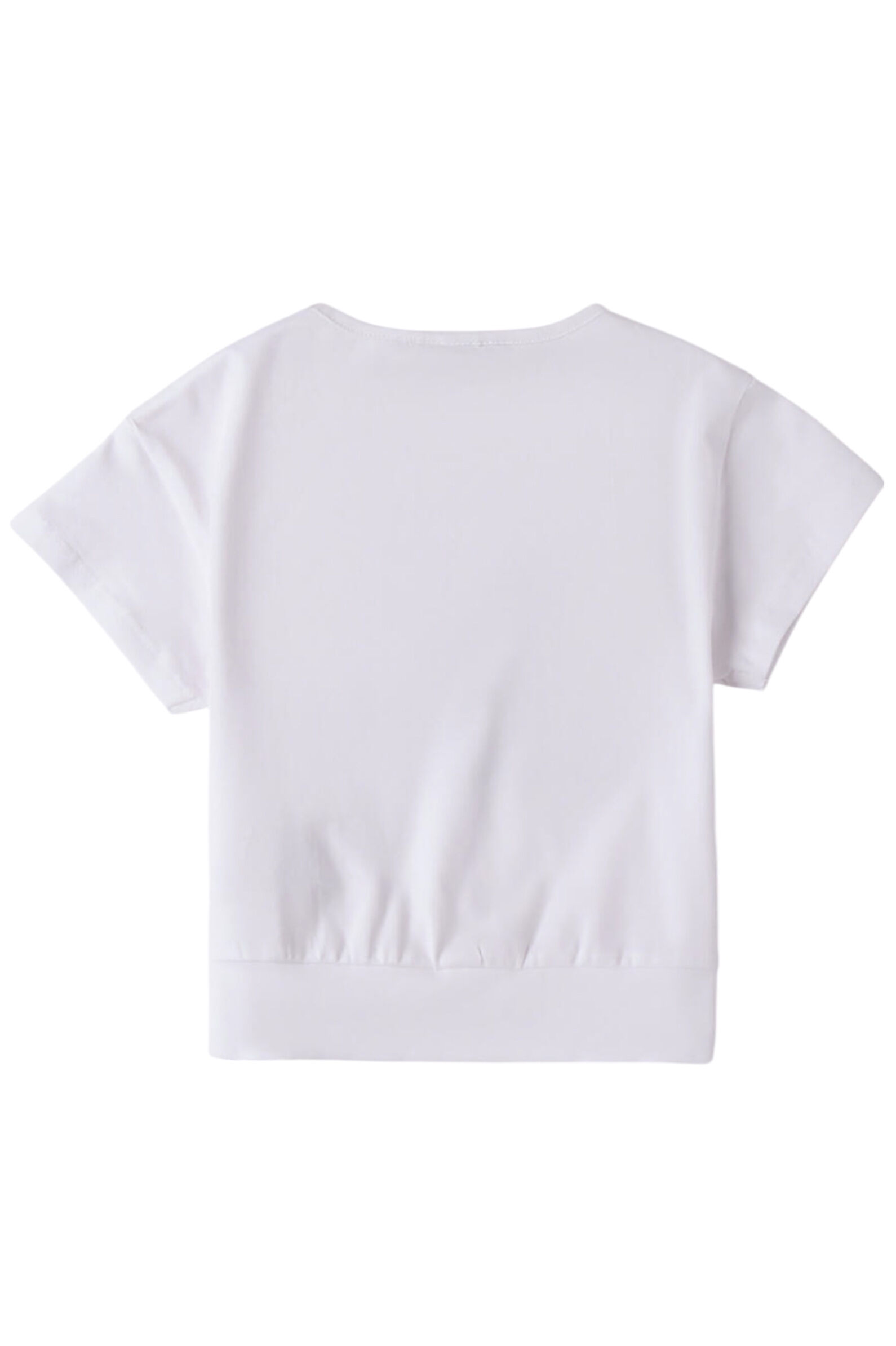 Футболка дев. АРТ.0.B441.00,бел-гол,хл-эл