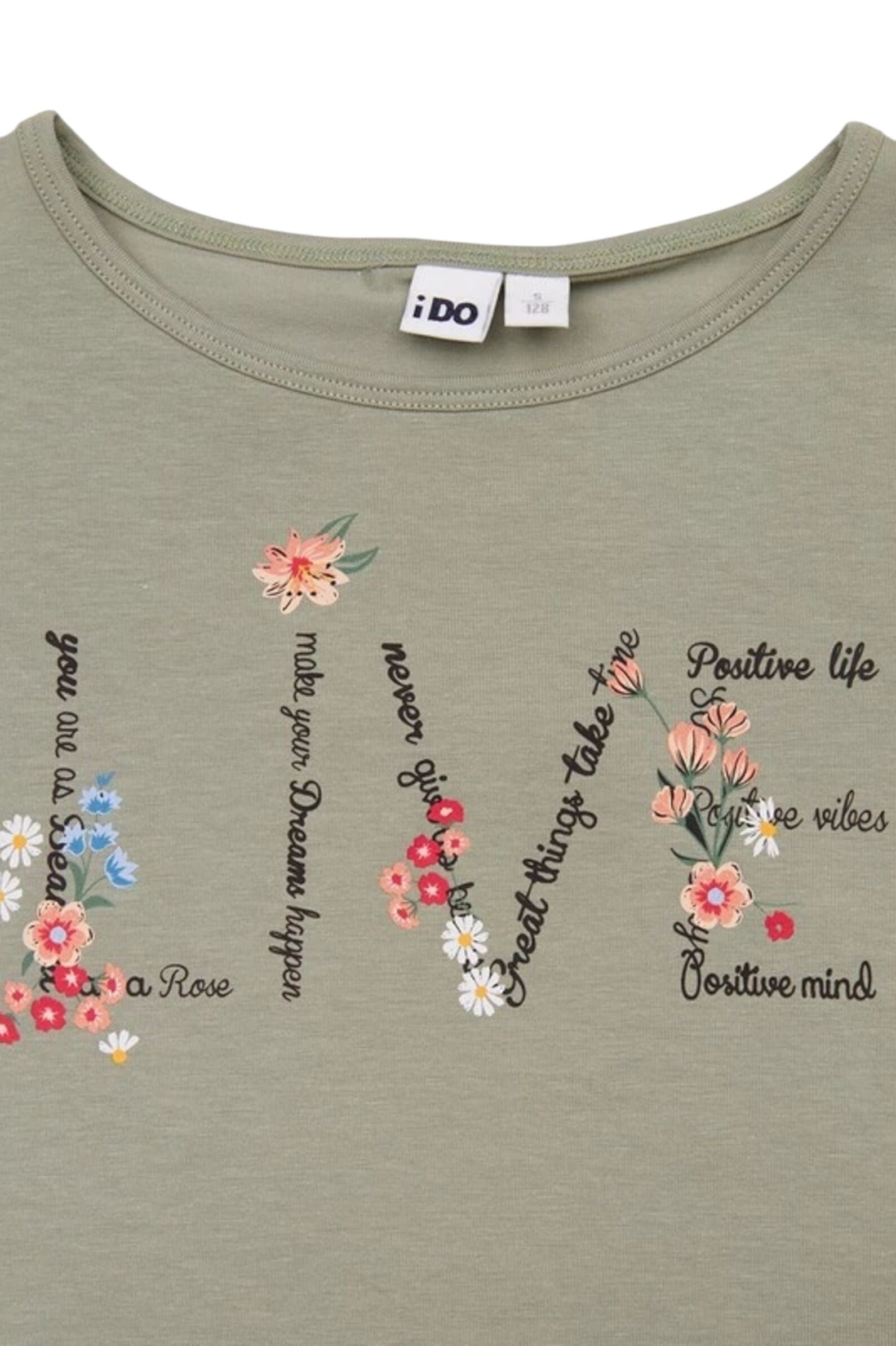 Футболка дев. АРТ.4 8512/00,хаки,хл-эл