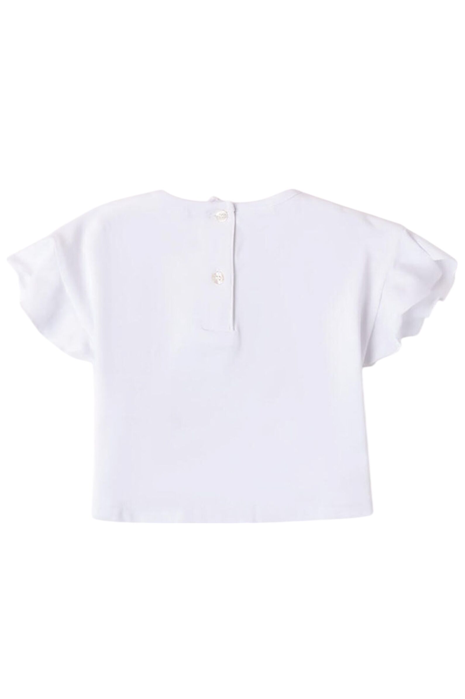 Футболка дев. АРТ.4 8740/00,бел-гол,хл-эл