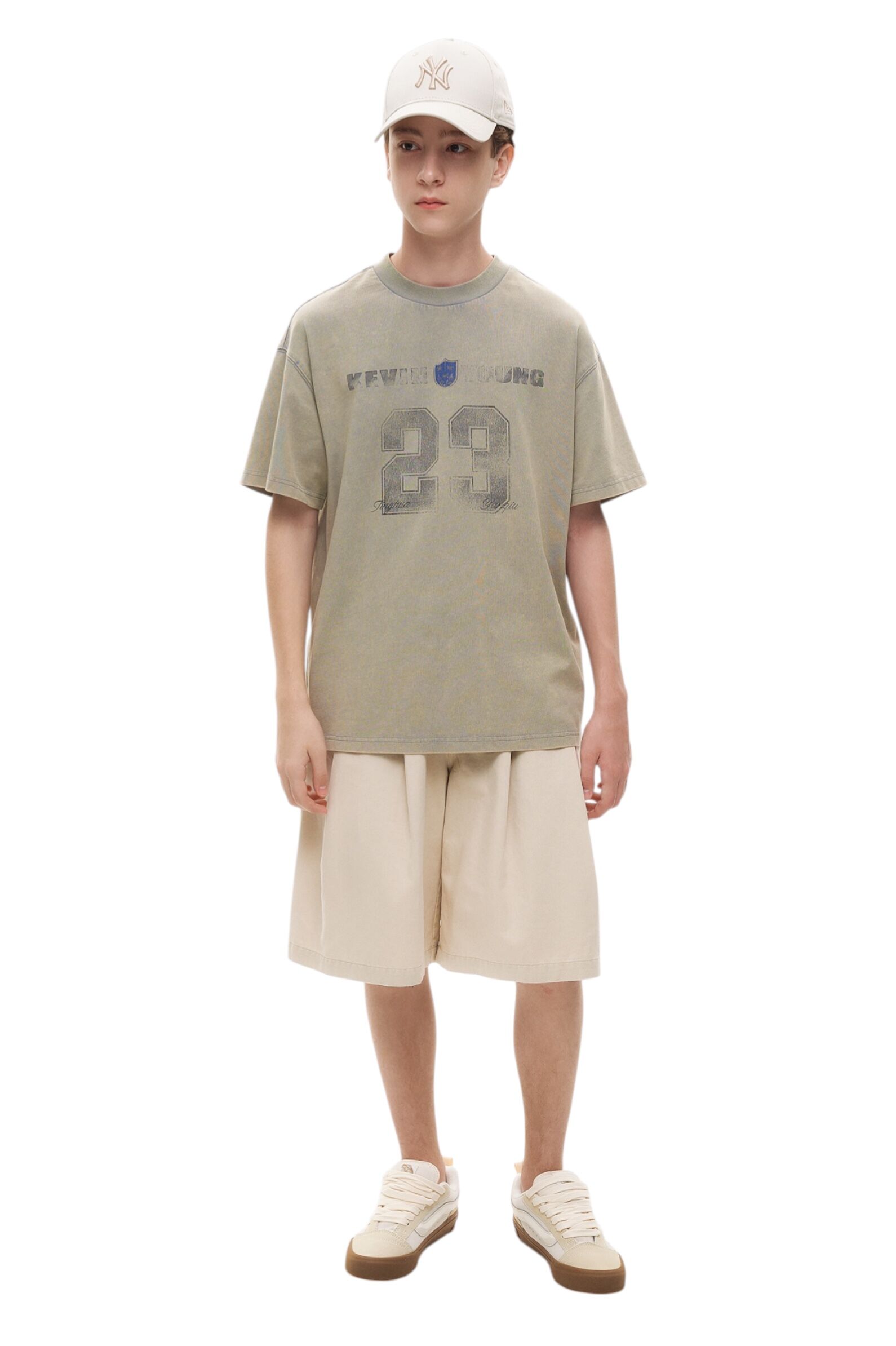 Футболка АРТ.AA235020,беж-сер,хл