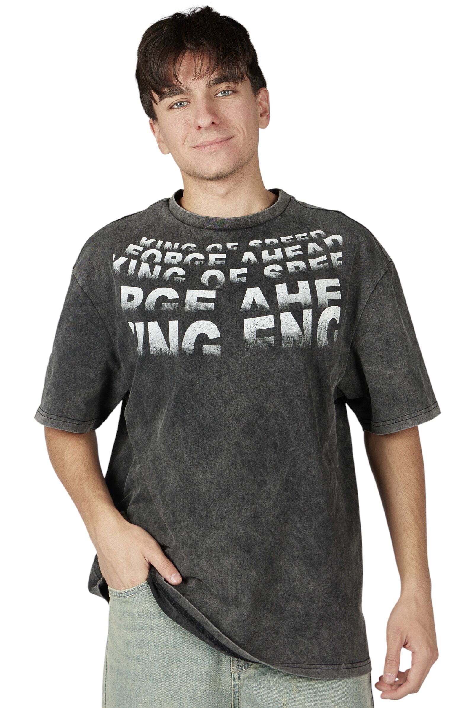 Футболка АРТ.B-TS36048,чер,хл