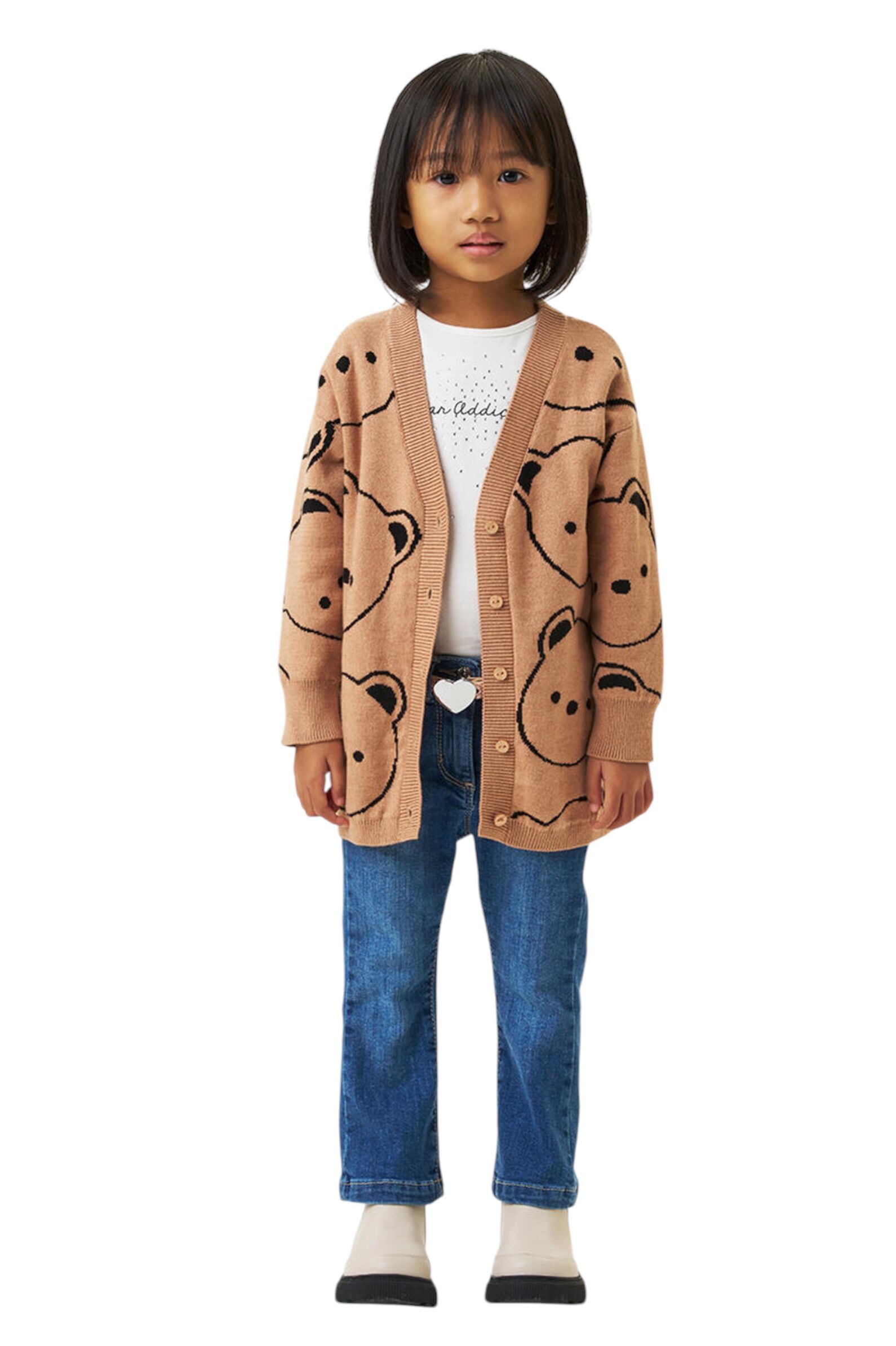 Кардиган дев. АРТ.4.A551.00,кор,хл-шер-па