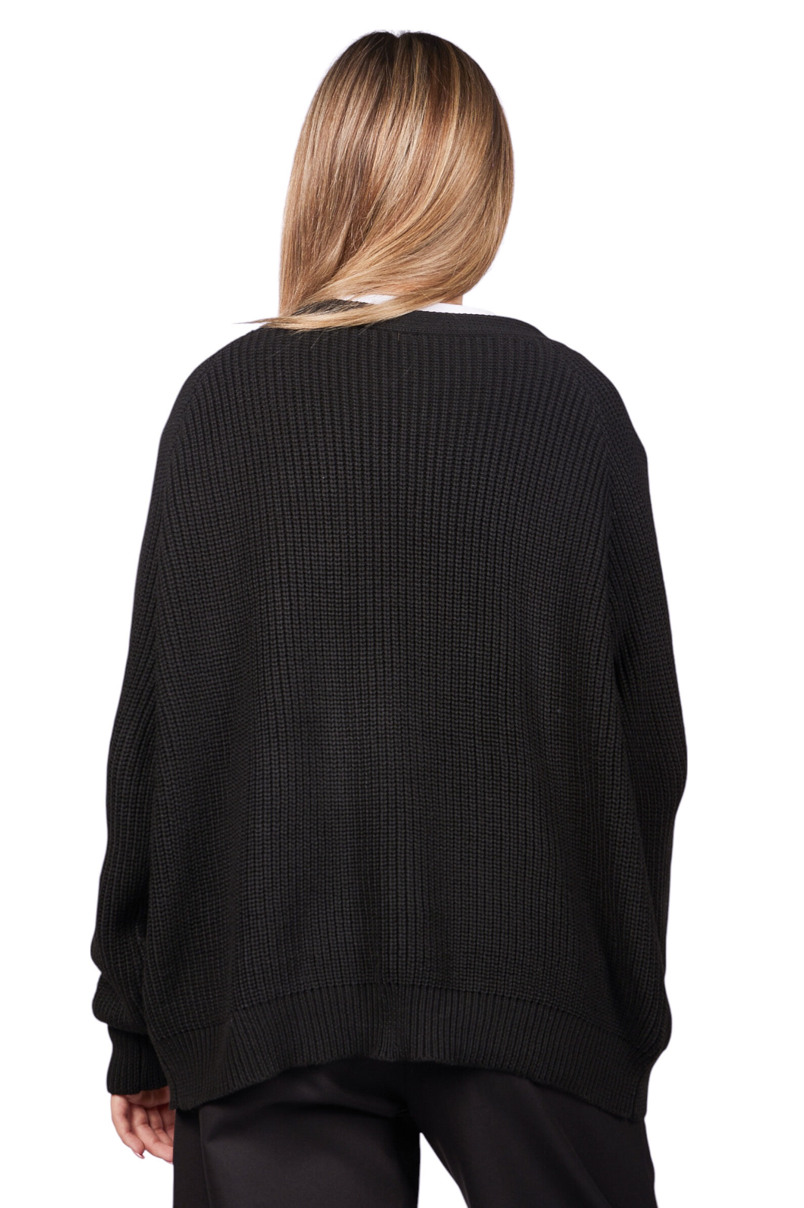 Кардиган дев. АРТ.G-CRD25343,чер,хл-эл