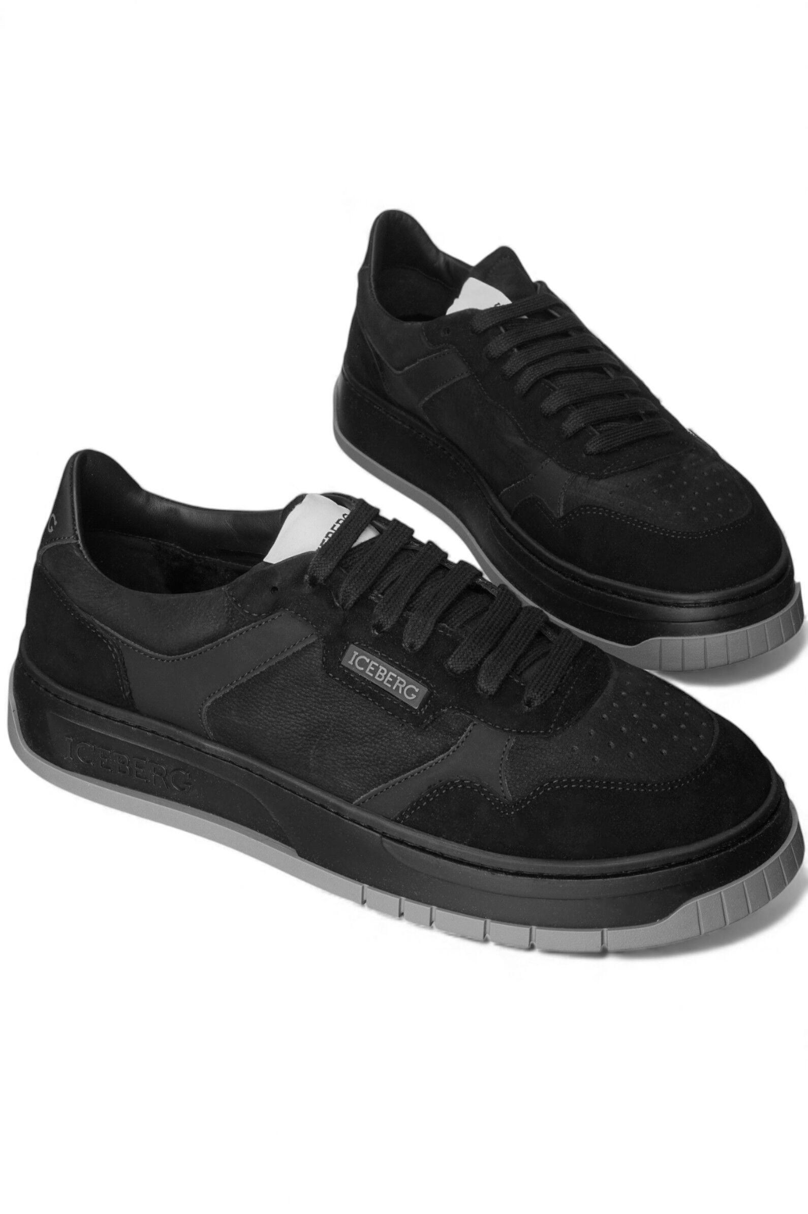 Кеды муж. АРТ.IU16870J,чер,н.нуб-з/н.м