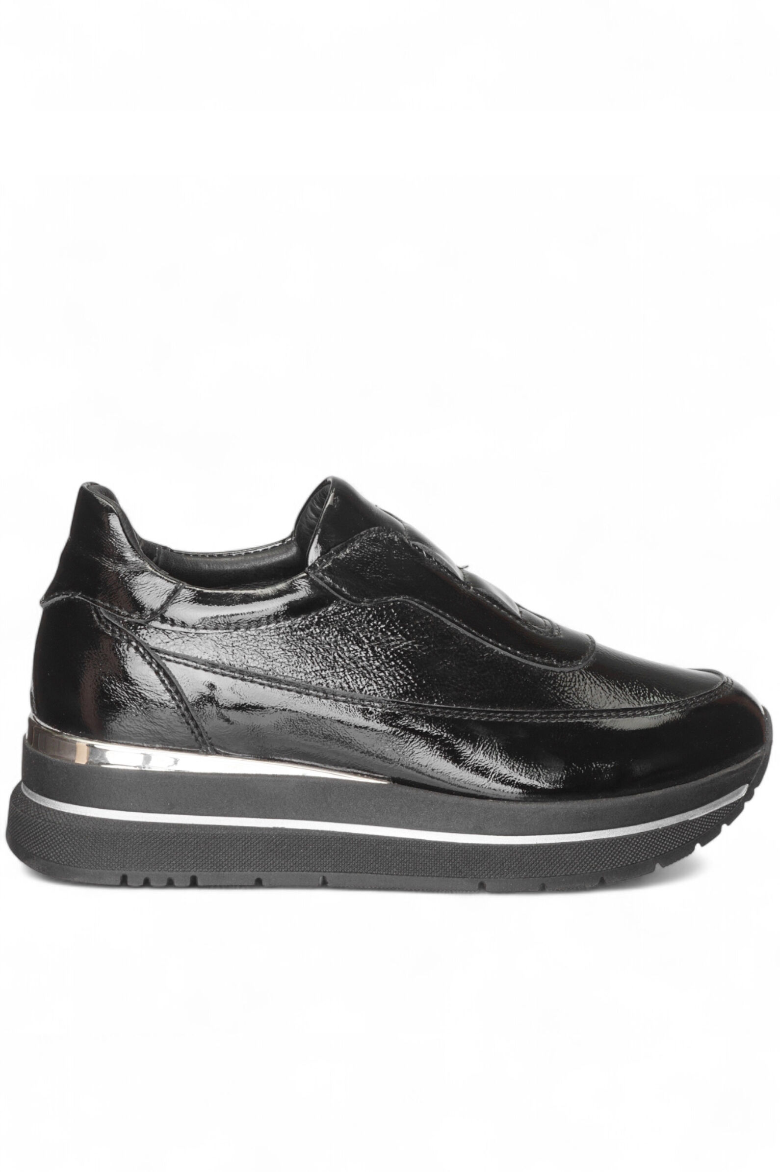 Кроссовки жен. АРТ.25KA-534,чер,н.лак/н.к