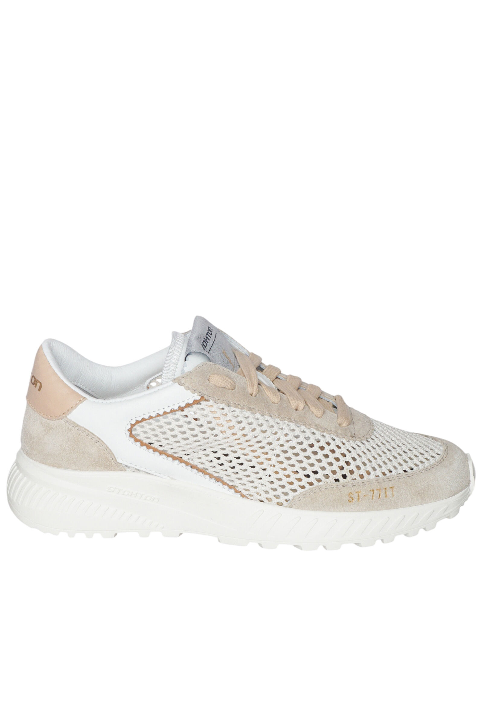 Кроссовки жен. АРТ.VINTAGE−D,бел-беж,н.к-з-тек/н.к-тек