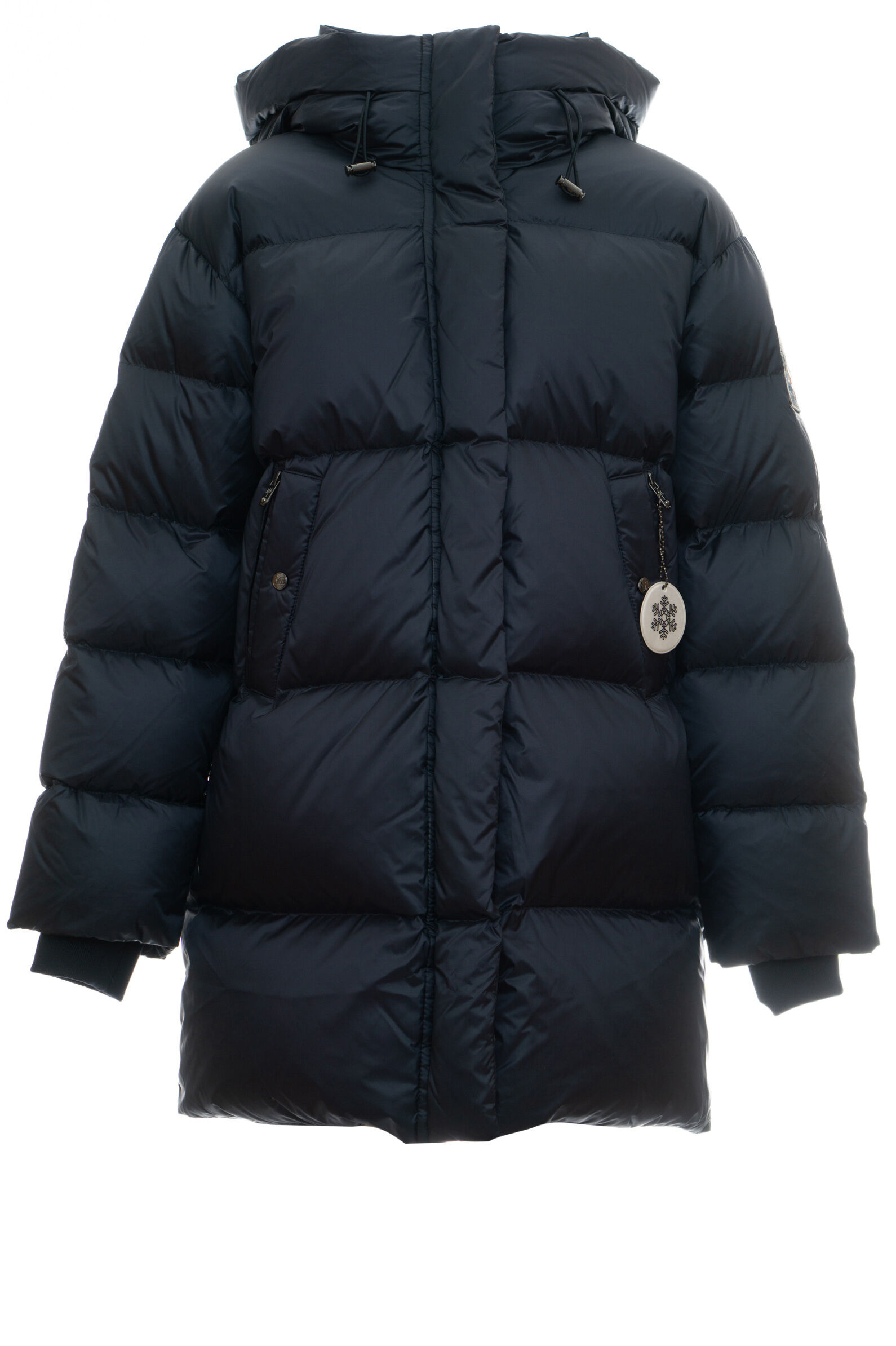 Куртка дев. АРТ.25891Am-023,син,па/пэ/пух-перо