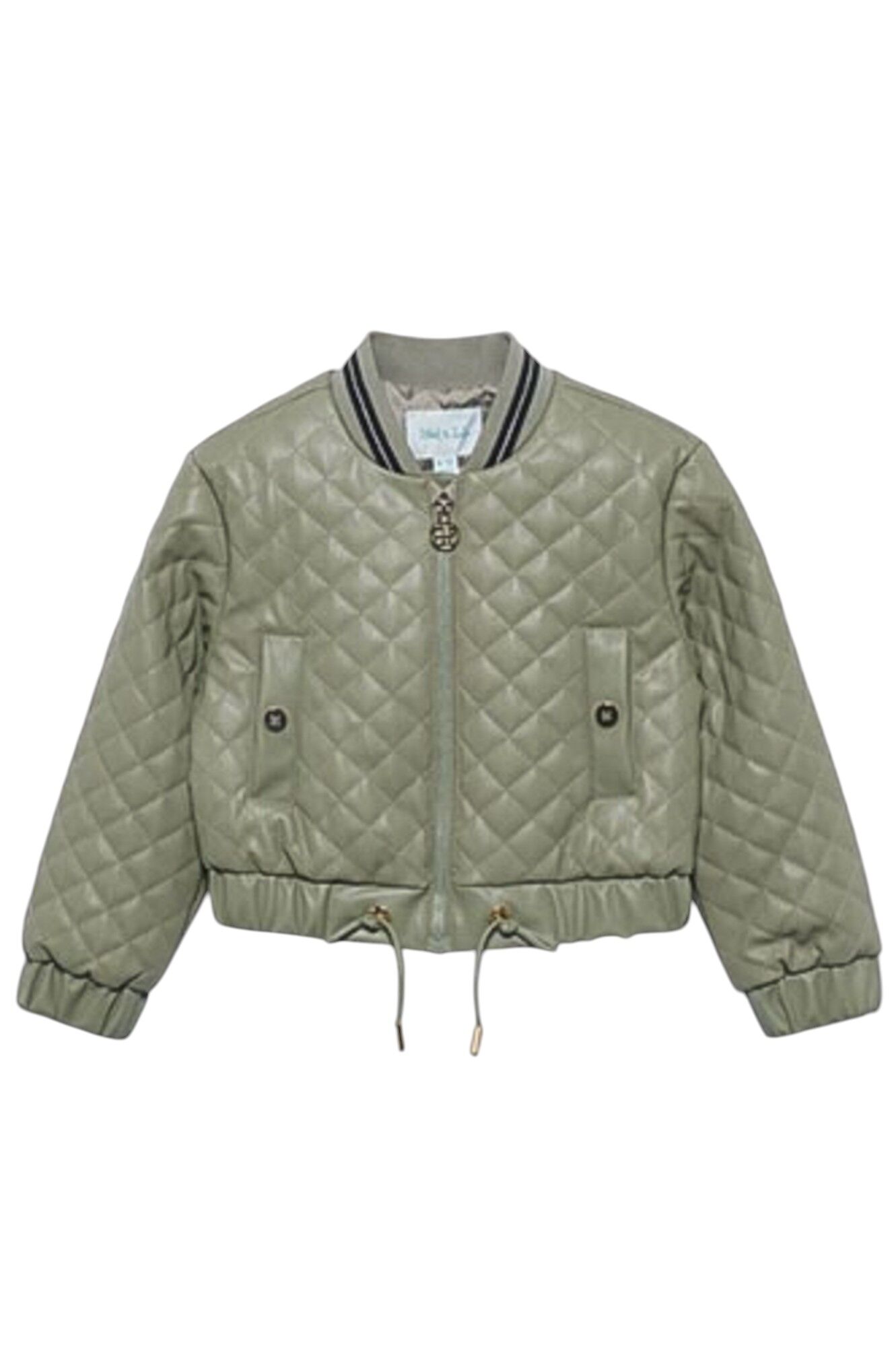 Куртка дев. АРТ.5842,зел,пу-пэ-эл-мет.вол