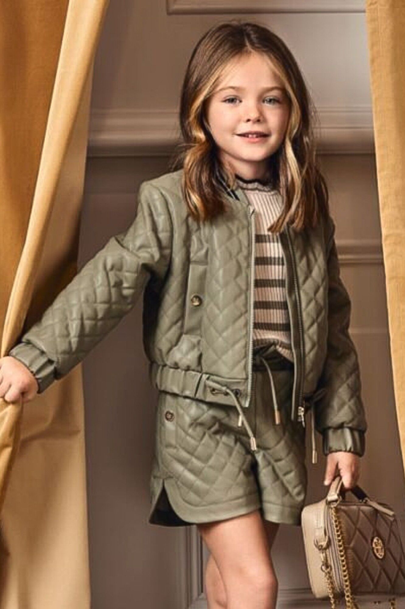 Куртка дев. АРТ.5842,зел,пу-пэ-эл-мет.вол