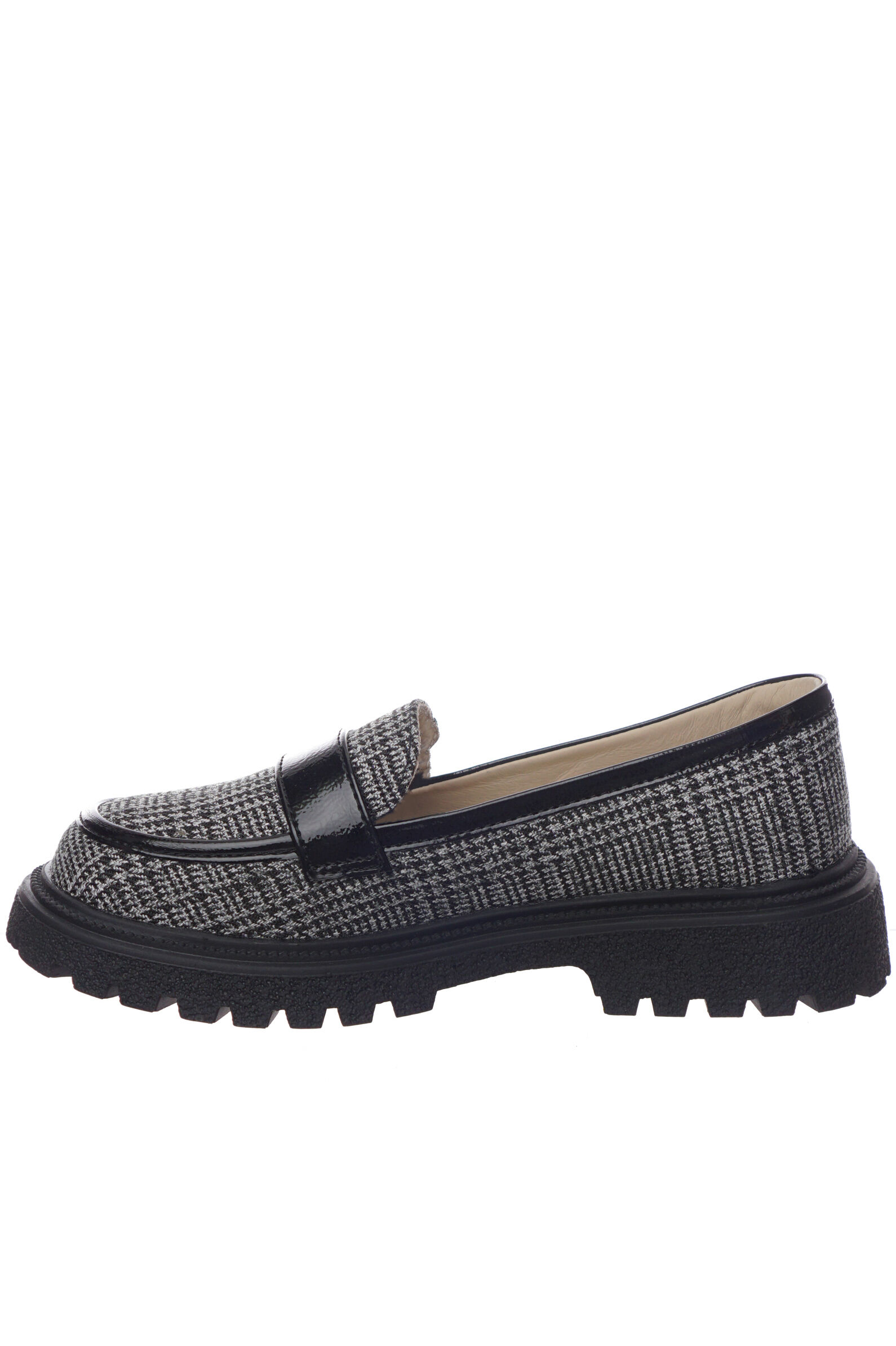 Лоферы дев. АРТ.24219502056,сер,тек/н.к