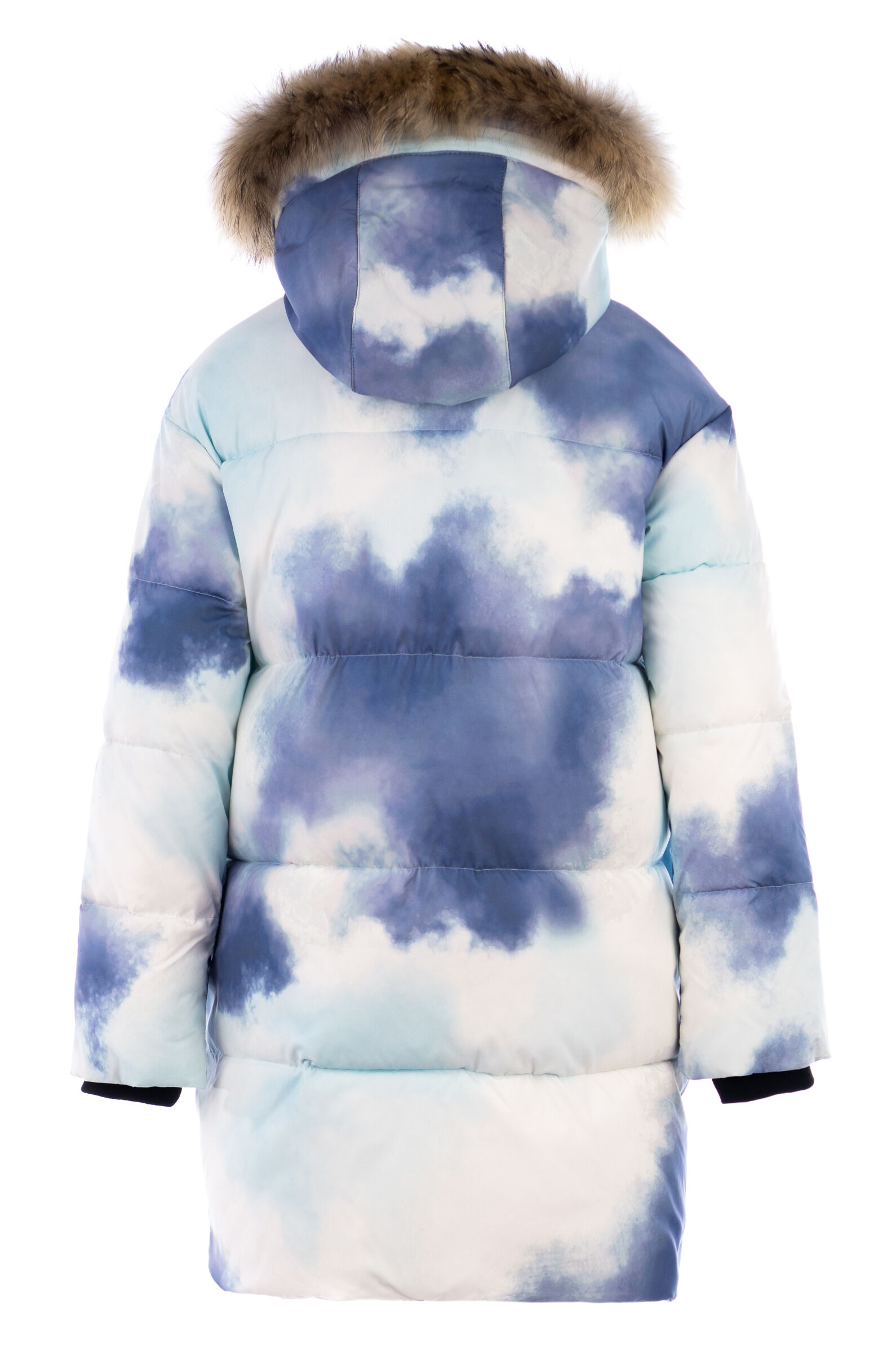 Пальто дев. АРТ.А322/13-419Л,бел-гол,пэ/пэ/пэ