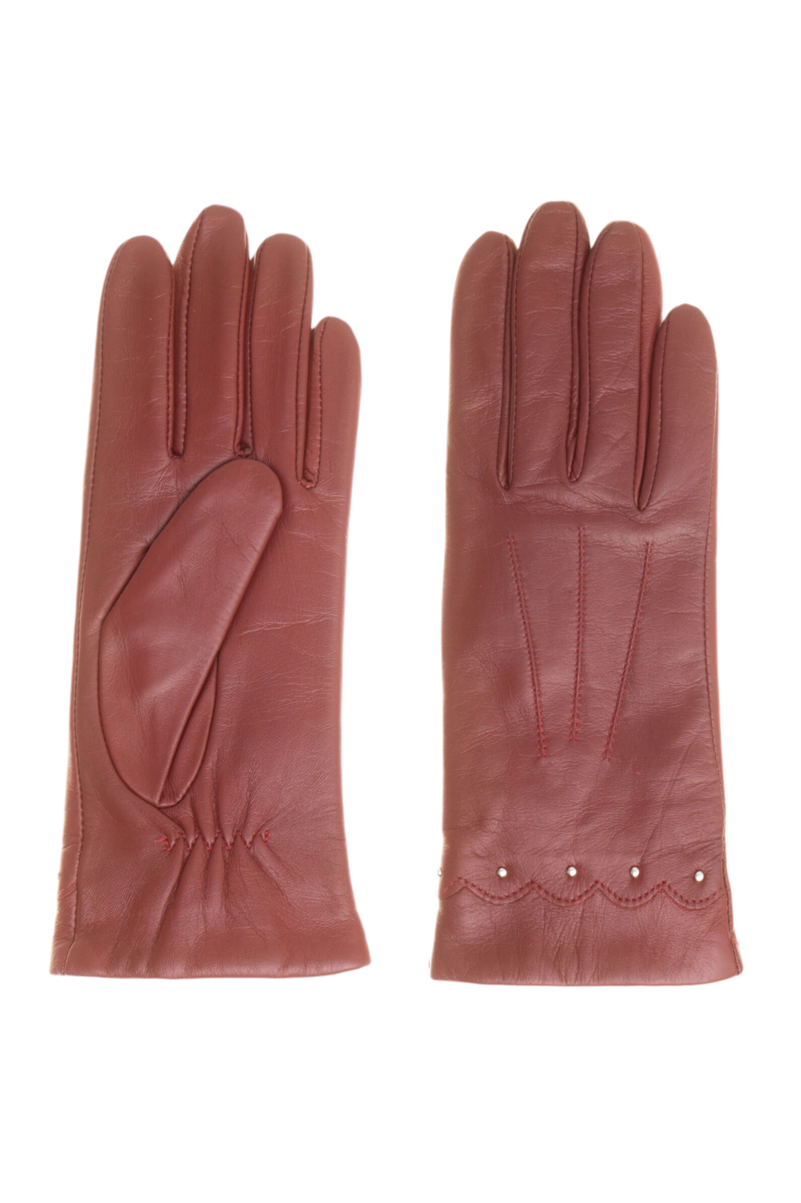 Перчатки жен. АРТ.H3205/4-7,крас,н.к/шер-акр