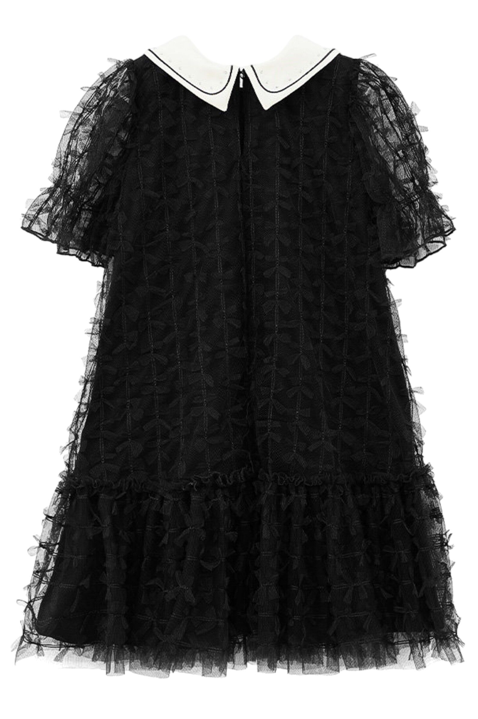 Платье дев. АРТ.252229,чер,хл-пэ