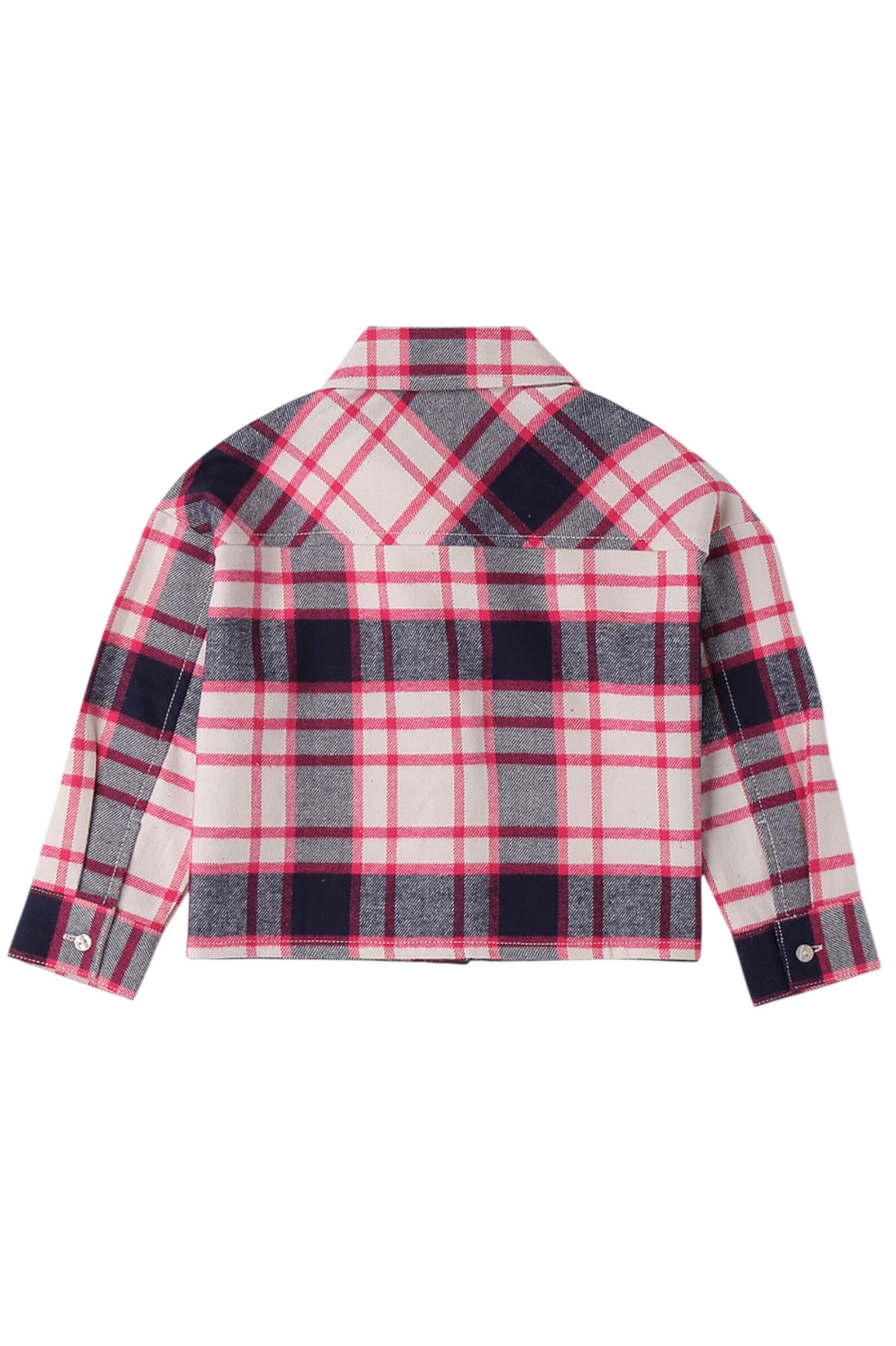 Рубашка дев. АРТ.4.F350.00,роз-сер,хл