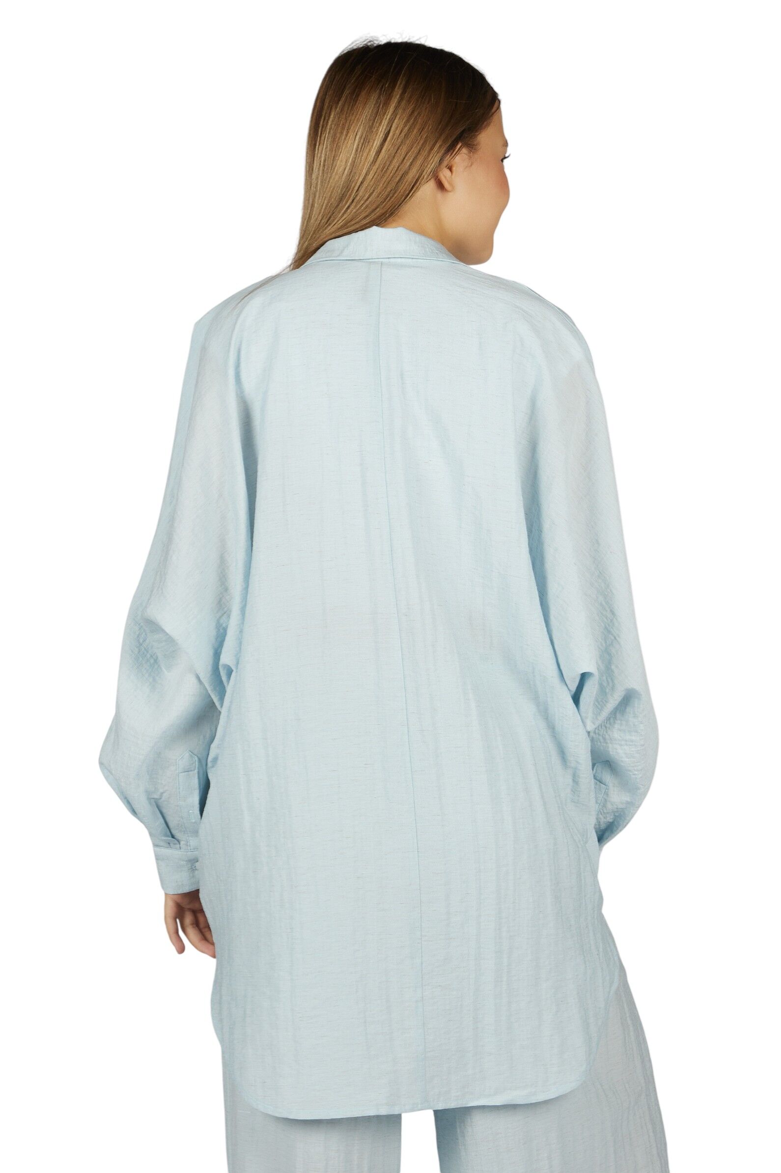 Рубашка дев. АРТ.G-SH26073,гол,тенсель-лён