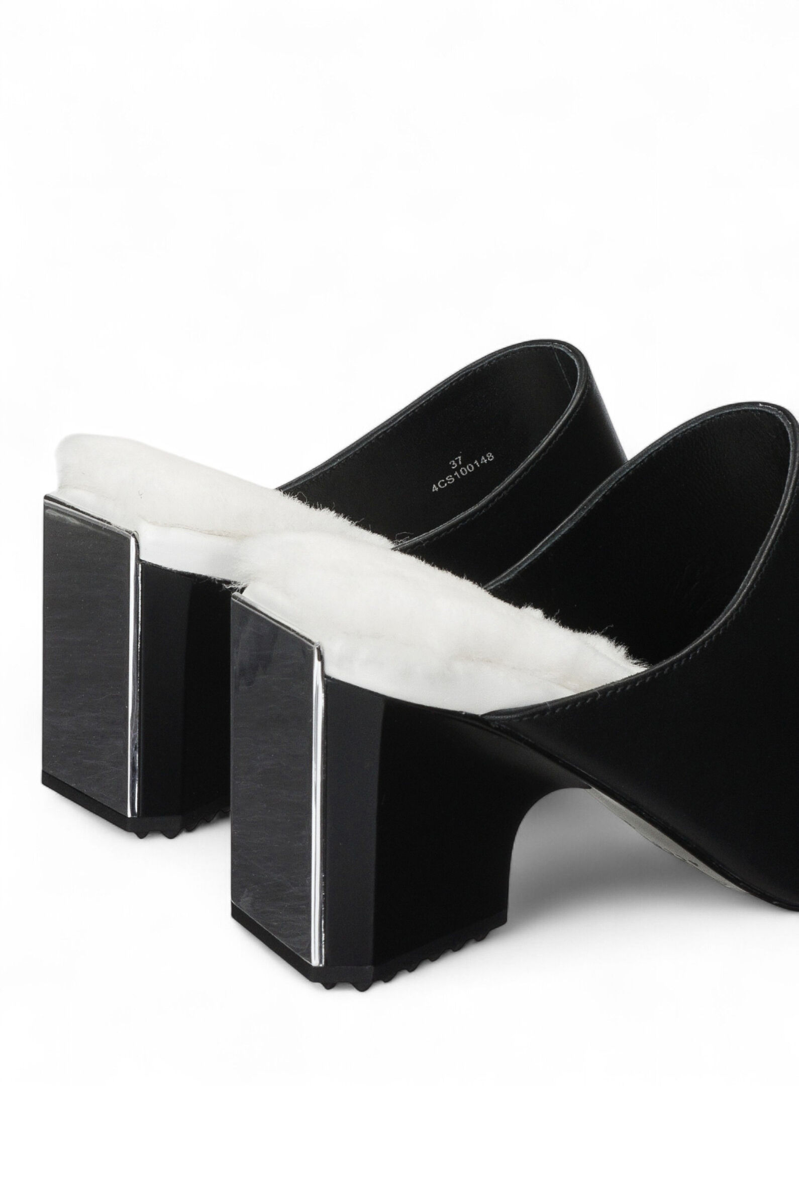 Сабо жен. АРТ.4CS100148,чер-сереб,н.к/н.к-мех