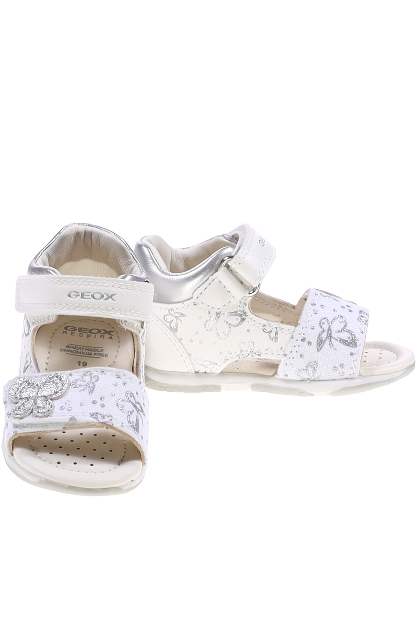 Сандалии дев. АРТ.B250YC,бел-сереб,и.к-тек/н.к