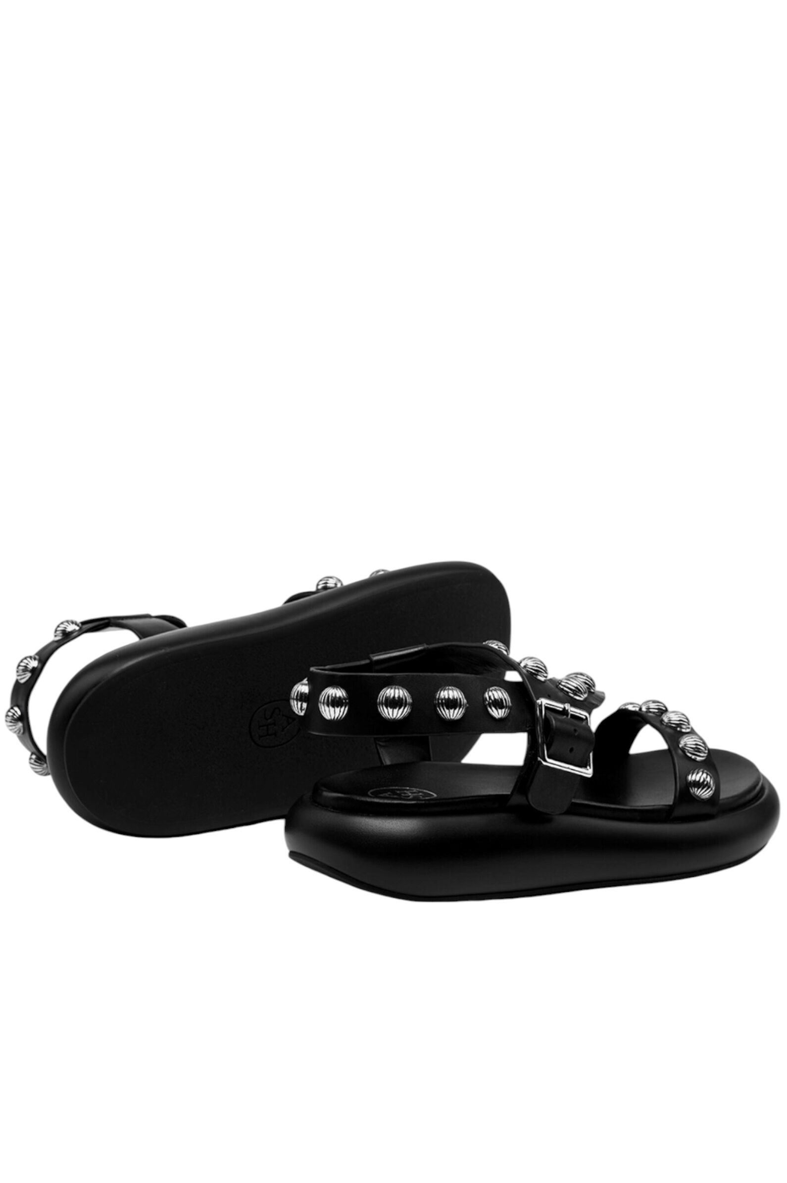 Сандалии жен. АРТ.SS25-M-150522-001,чер-сереб,н.к/н.к