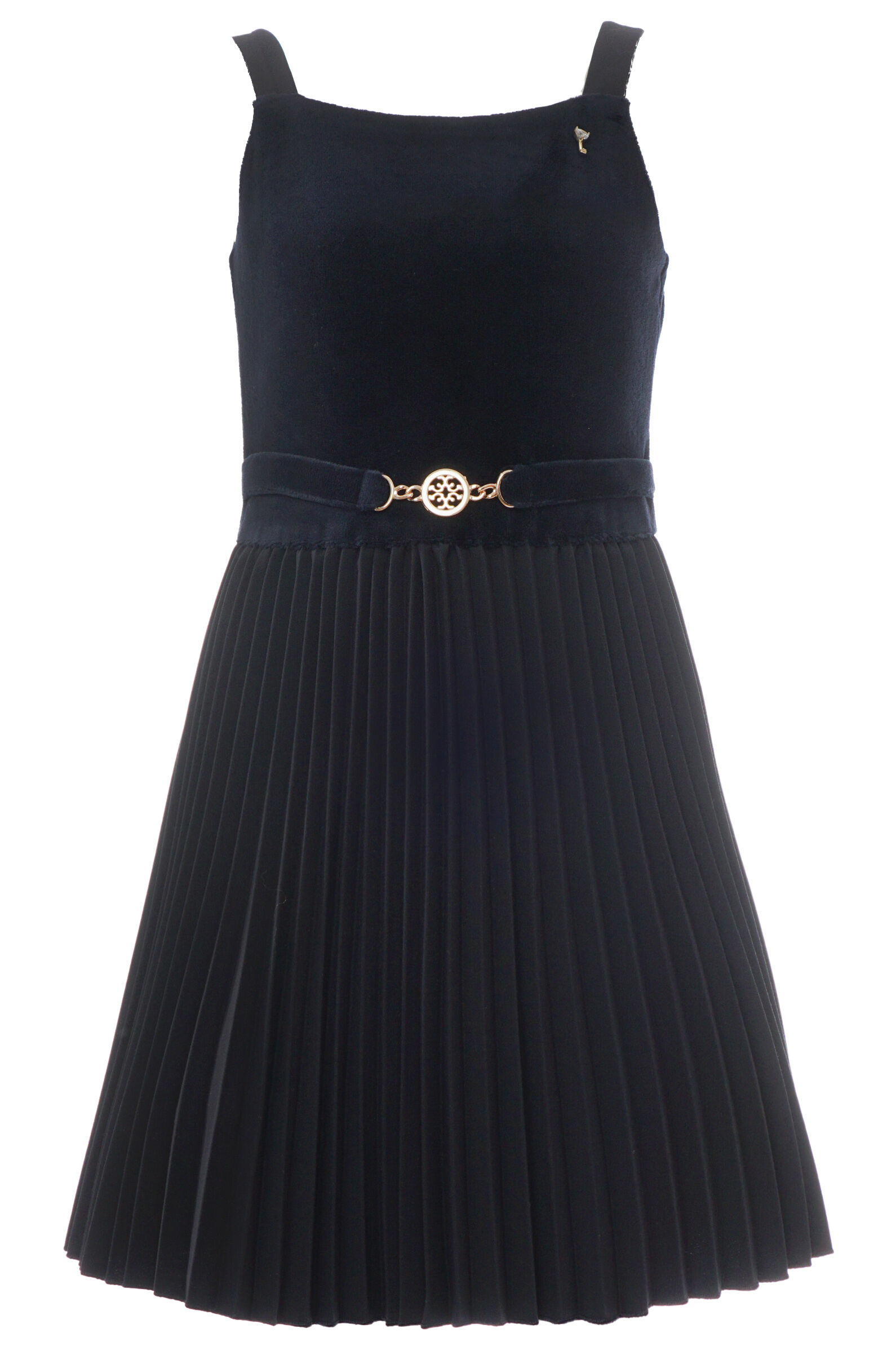 Сарафан дев. АРТ.2574-523-ТХВ,син,хл-пэ-вис-эл/хл-эл-пэ-вис