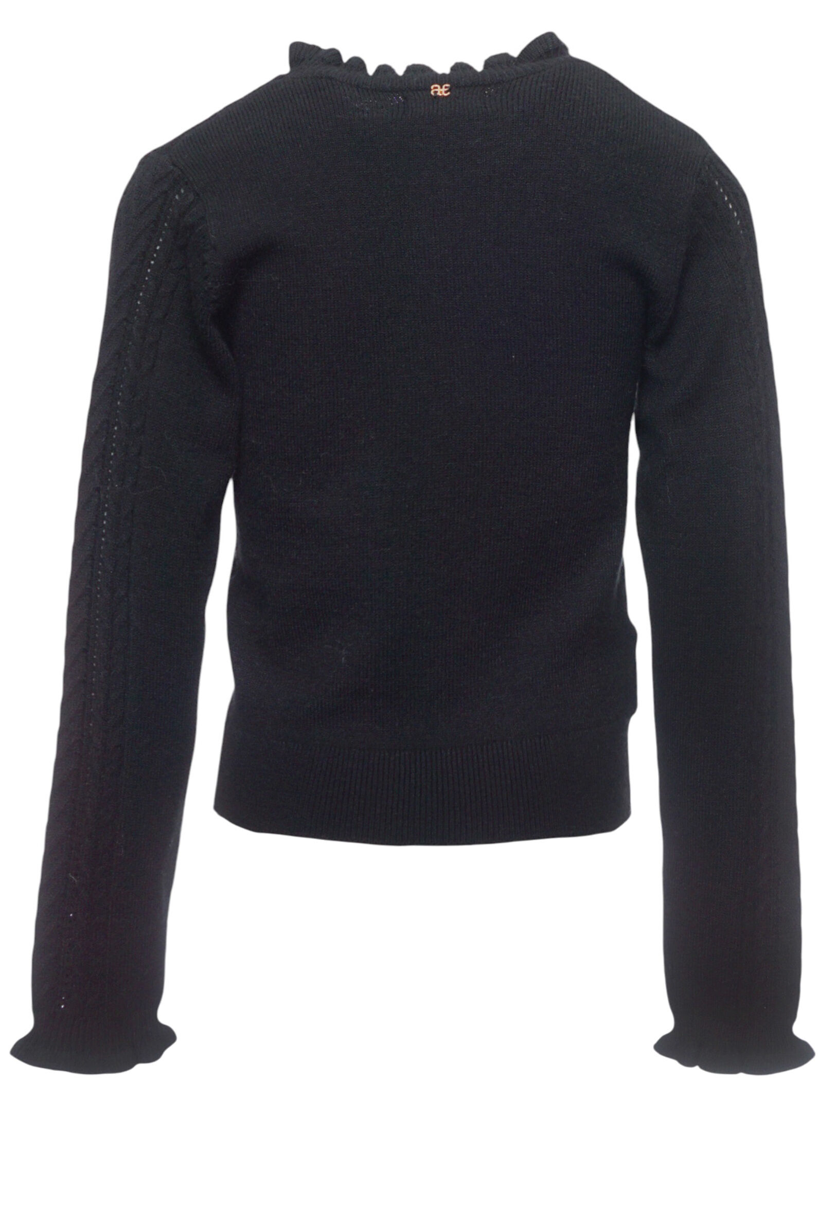 Свитер дев. АРТ.5830,чер,вис-па-пэ