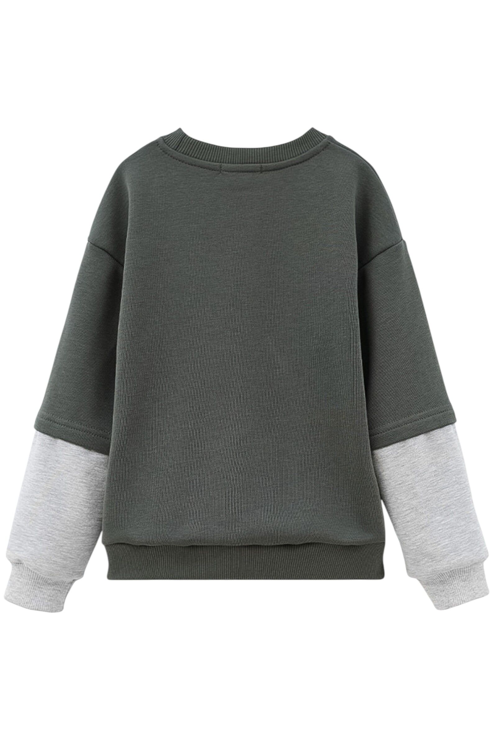 Свитшот мал. АРТ.252080,сер-зел,хл-пэ