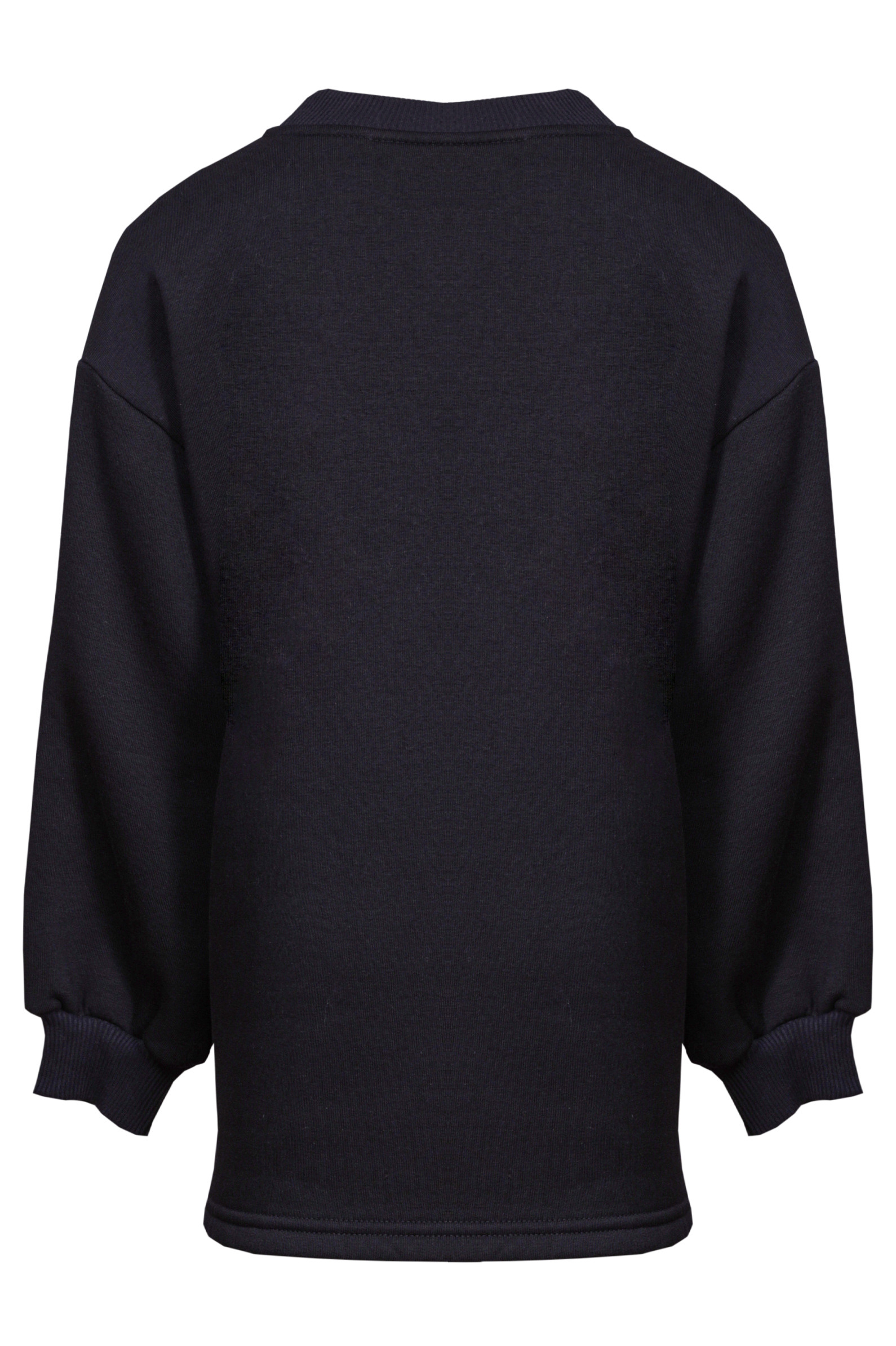 Свитшот дев. АРТ.SR110D697,чер,хл-эл