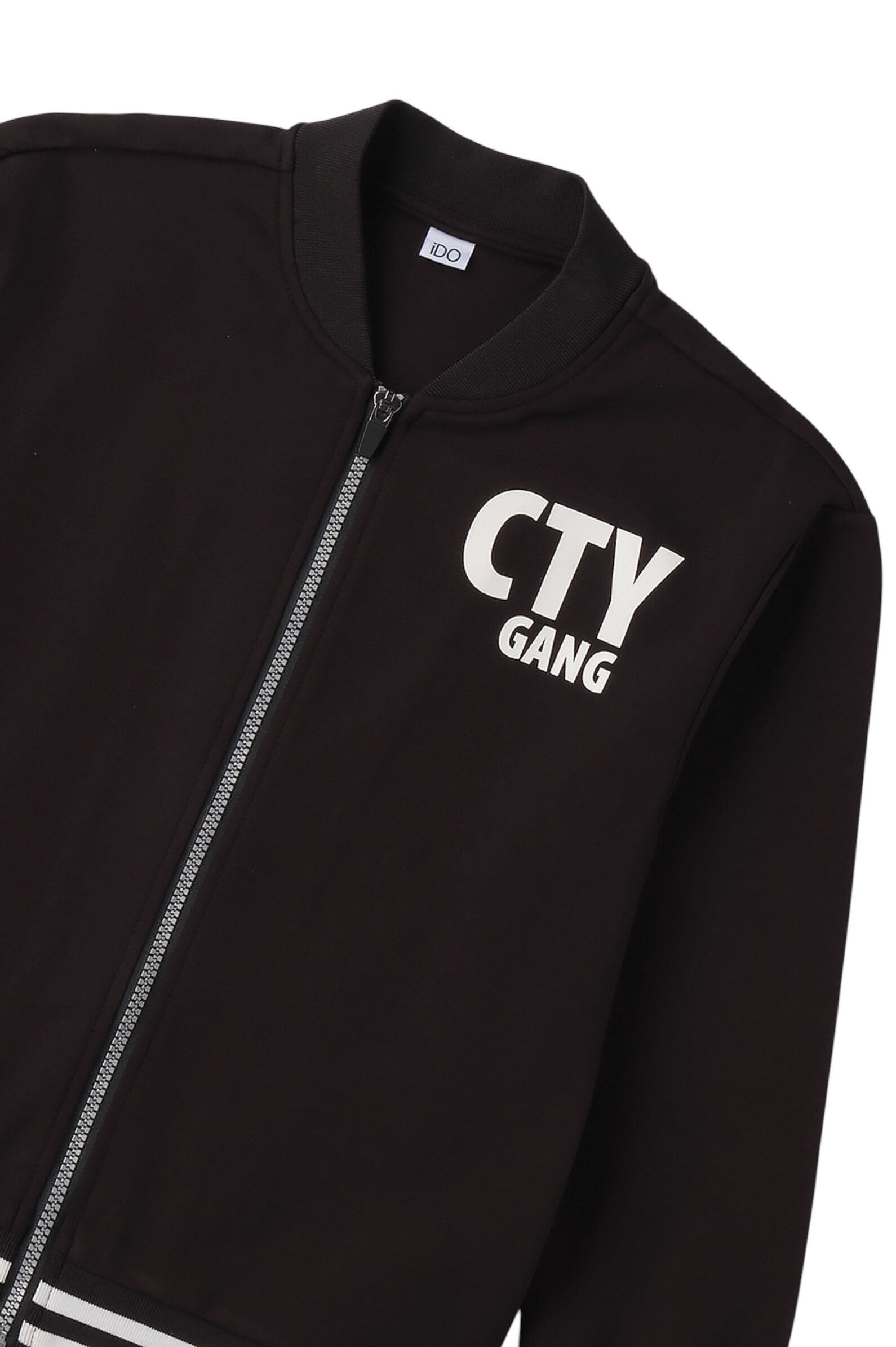 Толстовка мал. АРТ.4.F419.00,чер-бел,вис-нейл-эл