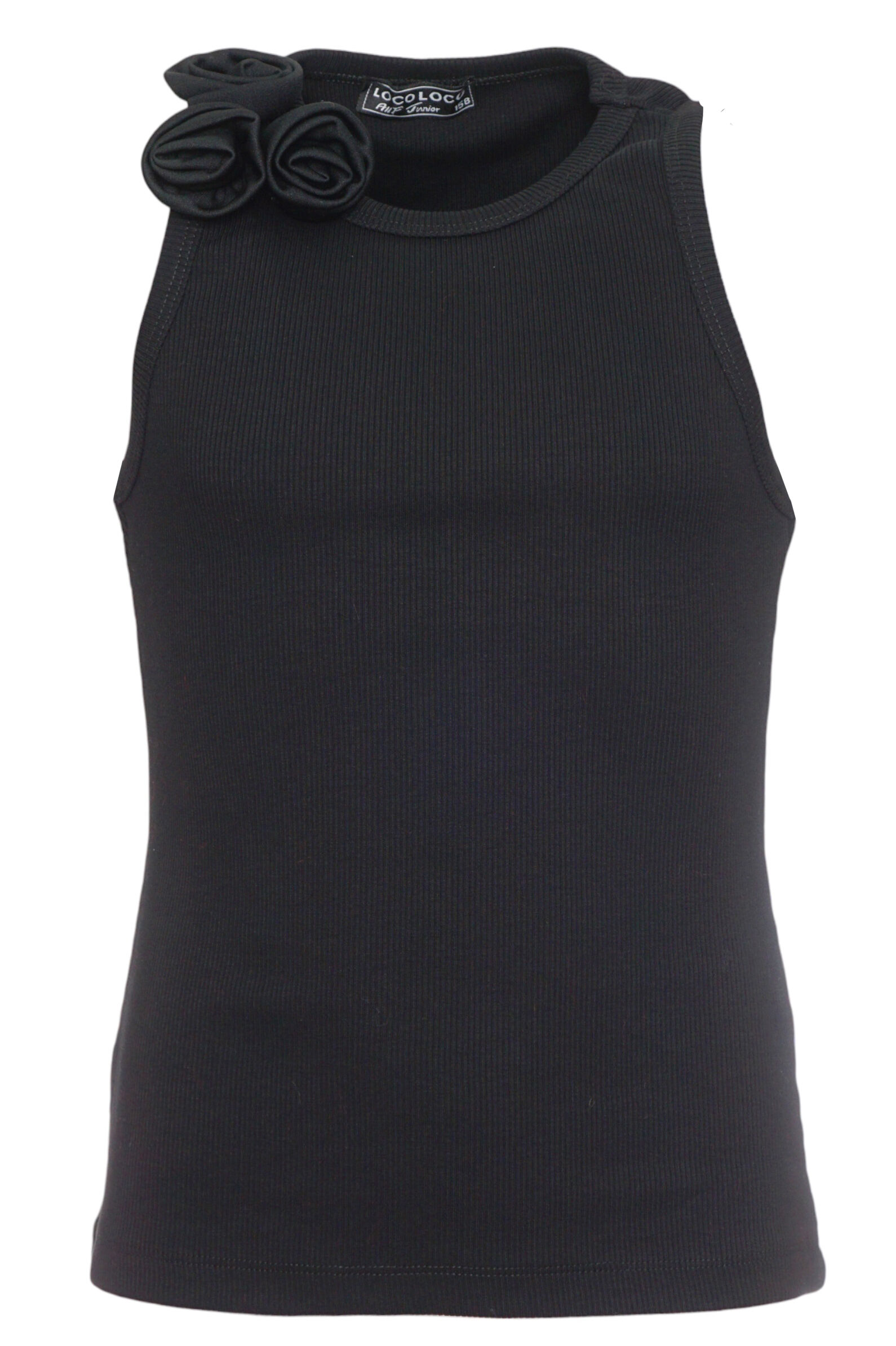 Топ дев. АРТ.7397,чер,хл-лайкра