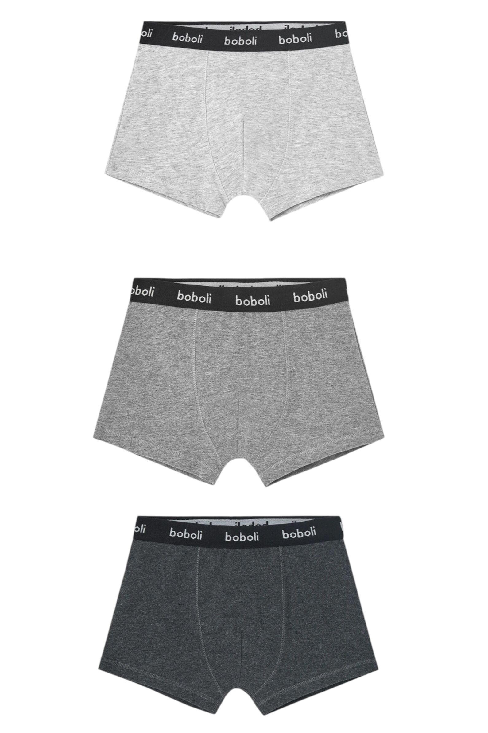 Трусы(3шт) мал. АРТ.930079,сер,хл-эл