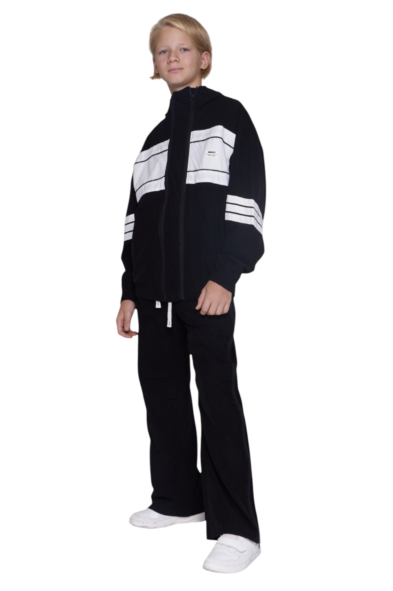 Ветровка АРТ.B-JCK35122,чер-бел,вис-па-эл