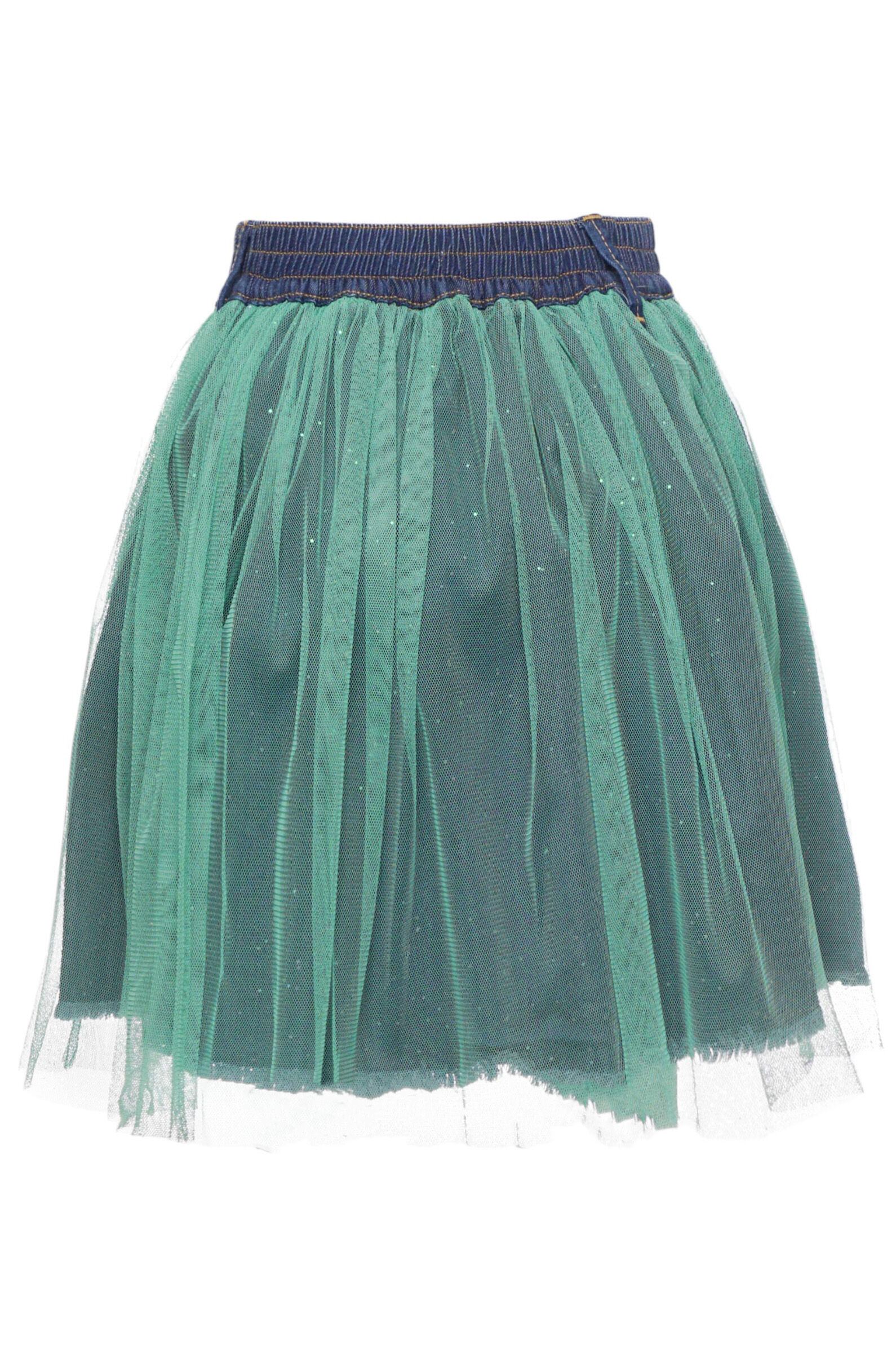 Юбка дев. АРТ.U20422,зел,пэ/хл-эл