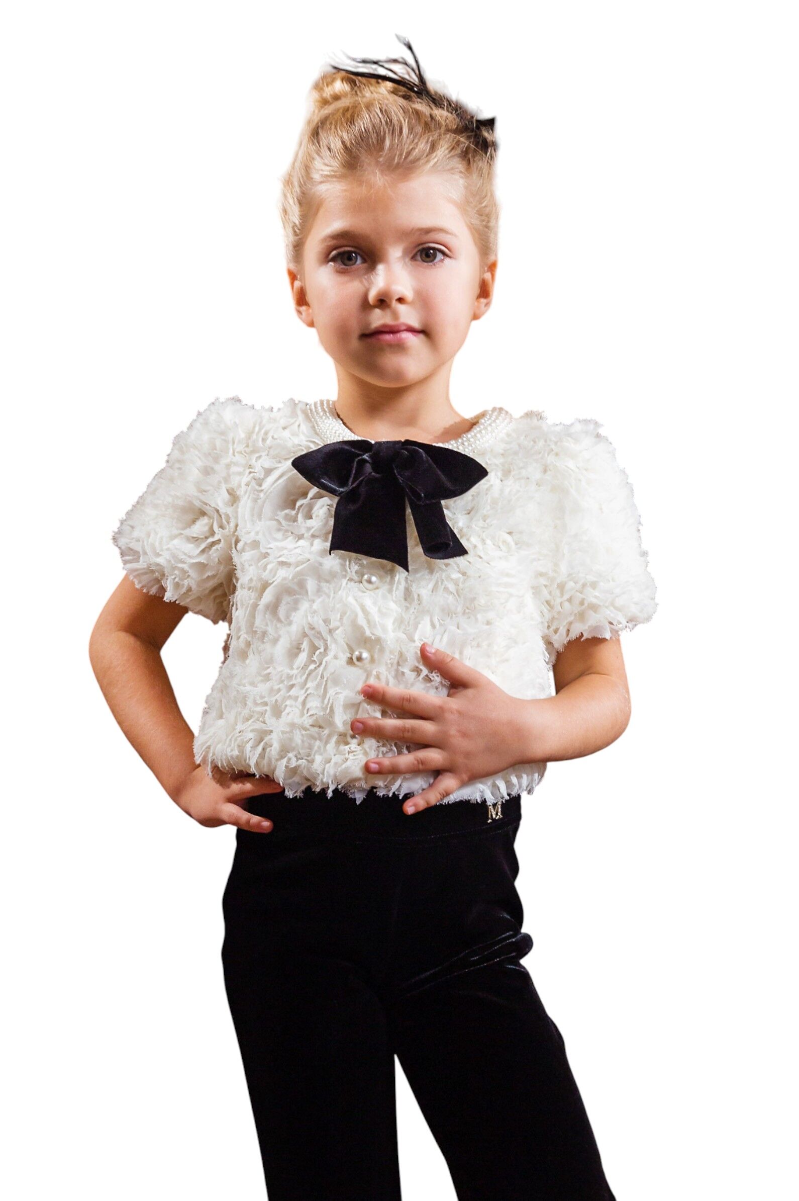 Жакет дев. АРТ.2980-126-ВПШ,мол-чер,пэ/пэ-вис