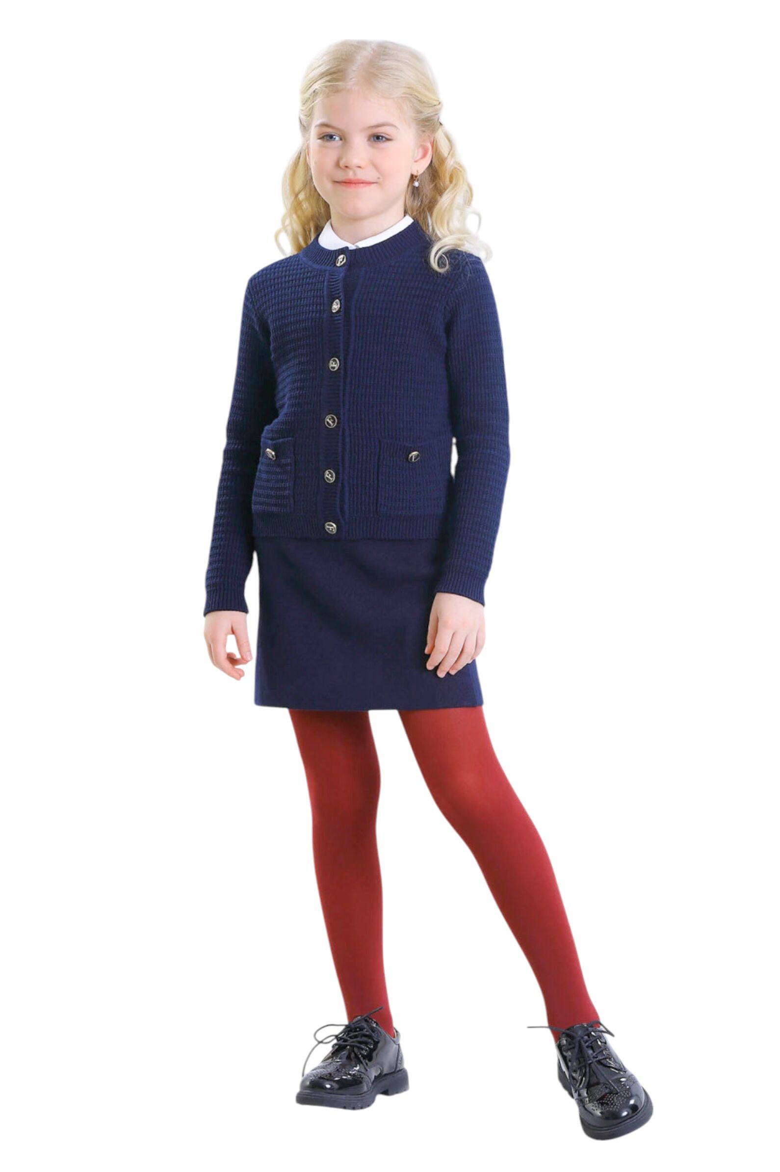 Жакет дев. АРТ.FSL-42300Am-725,син,хл