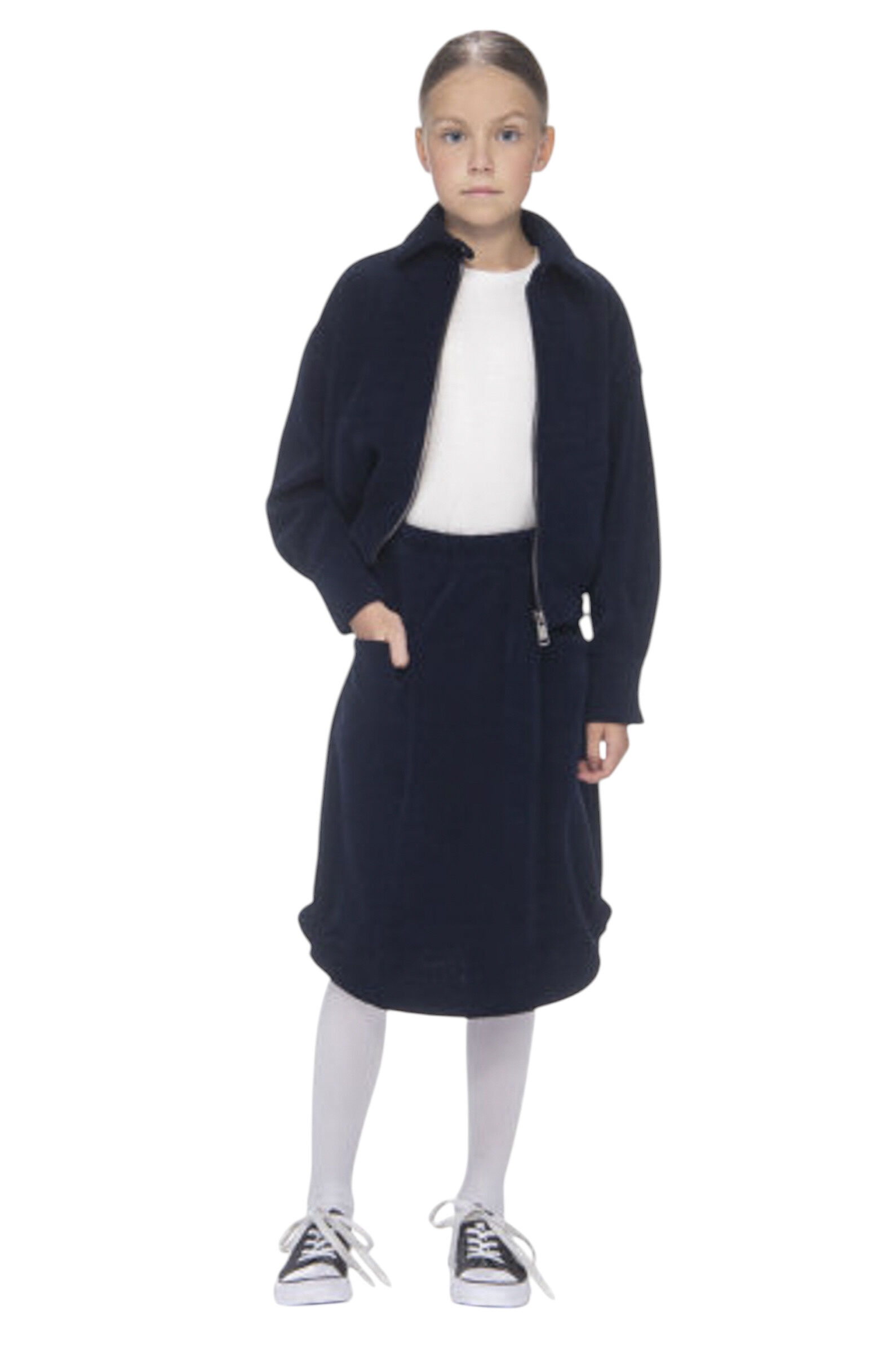 Жакет дев. АРТ.LC25G-JAC-3-303,син,хл-пэ